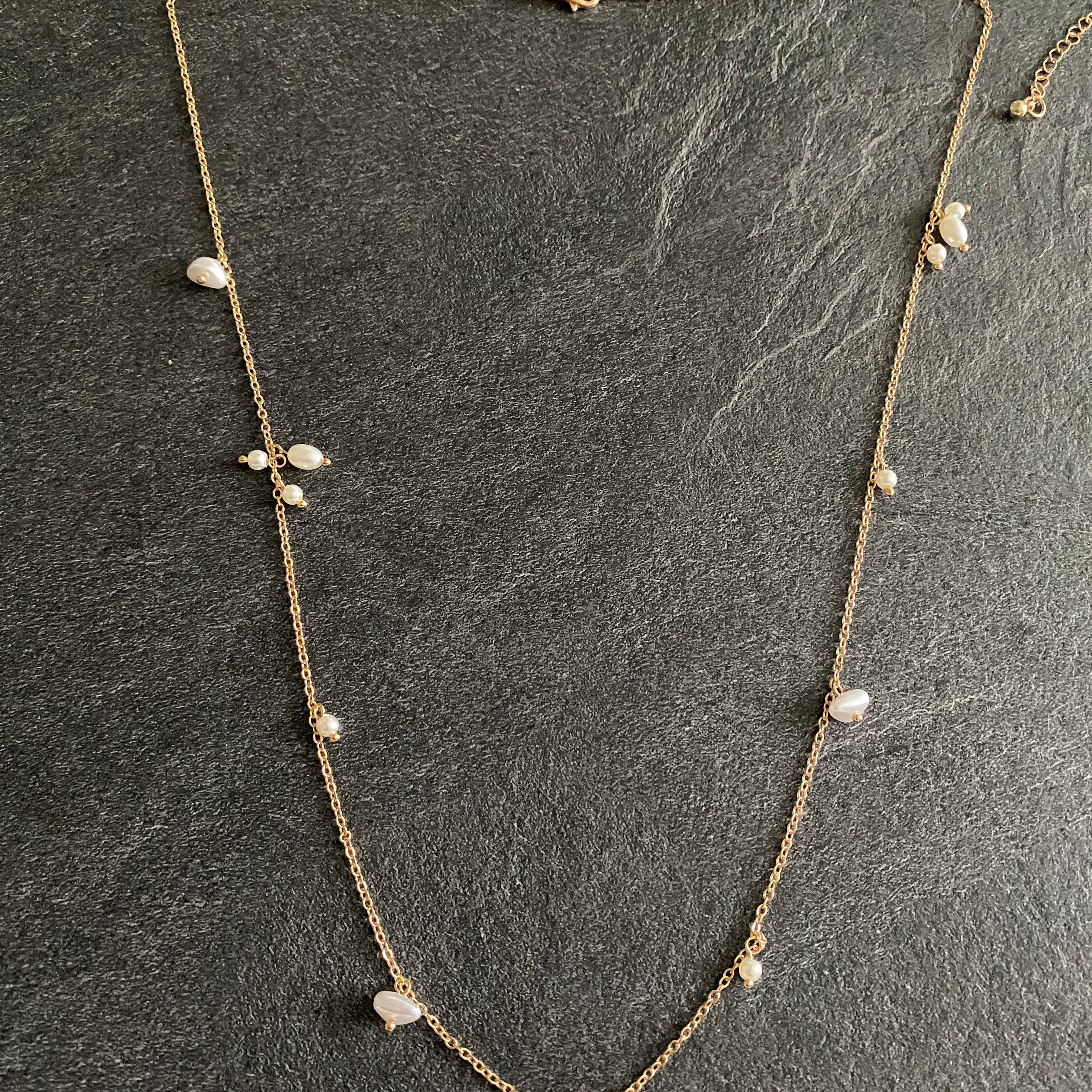 COLLIER JOLIE ANAÏS, DORÉ AVEC PERLES - My Little Coupon
