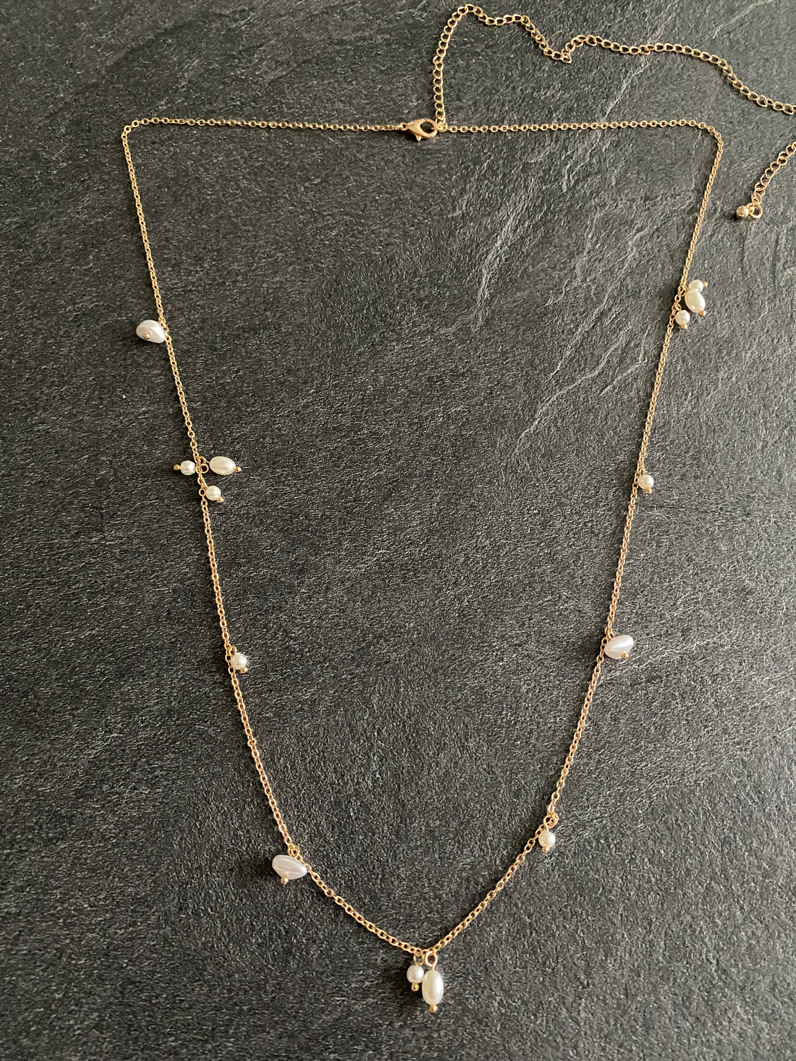 COLLIER JOLIE ANAÏS, DORÉ AVEC PERLES - My Little Coupon