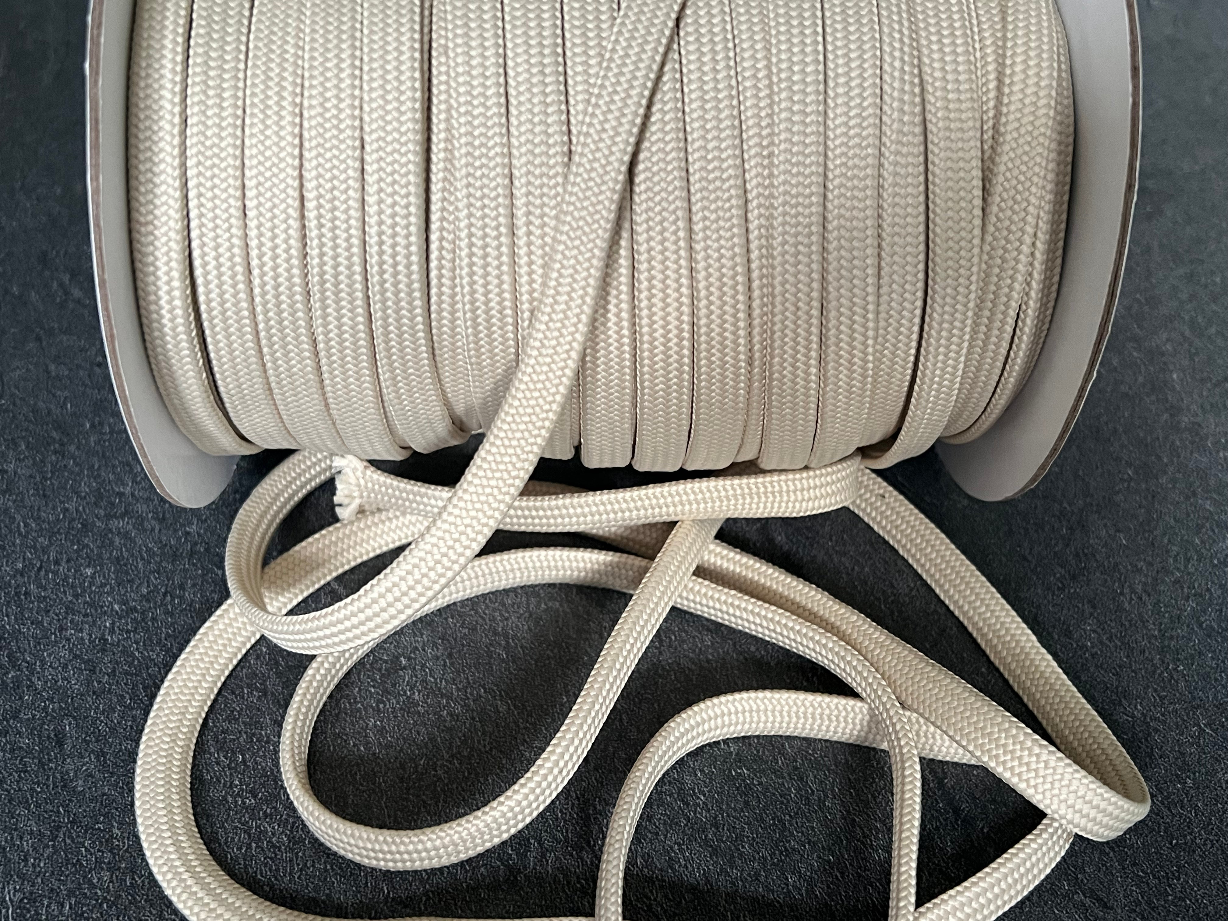 CORDON TRESSÉ PLAT BEIGE FICELLE 10mm - My Little Coupon