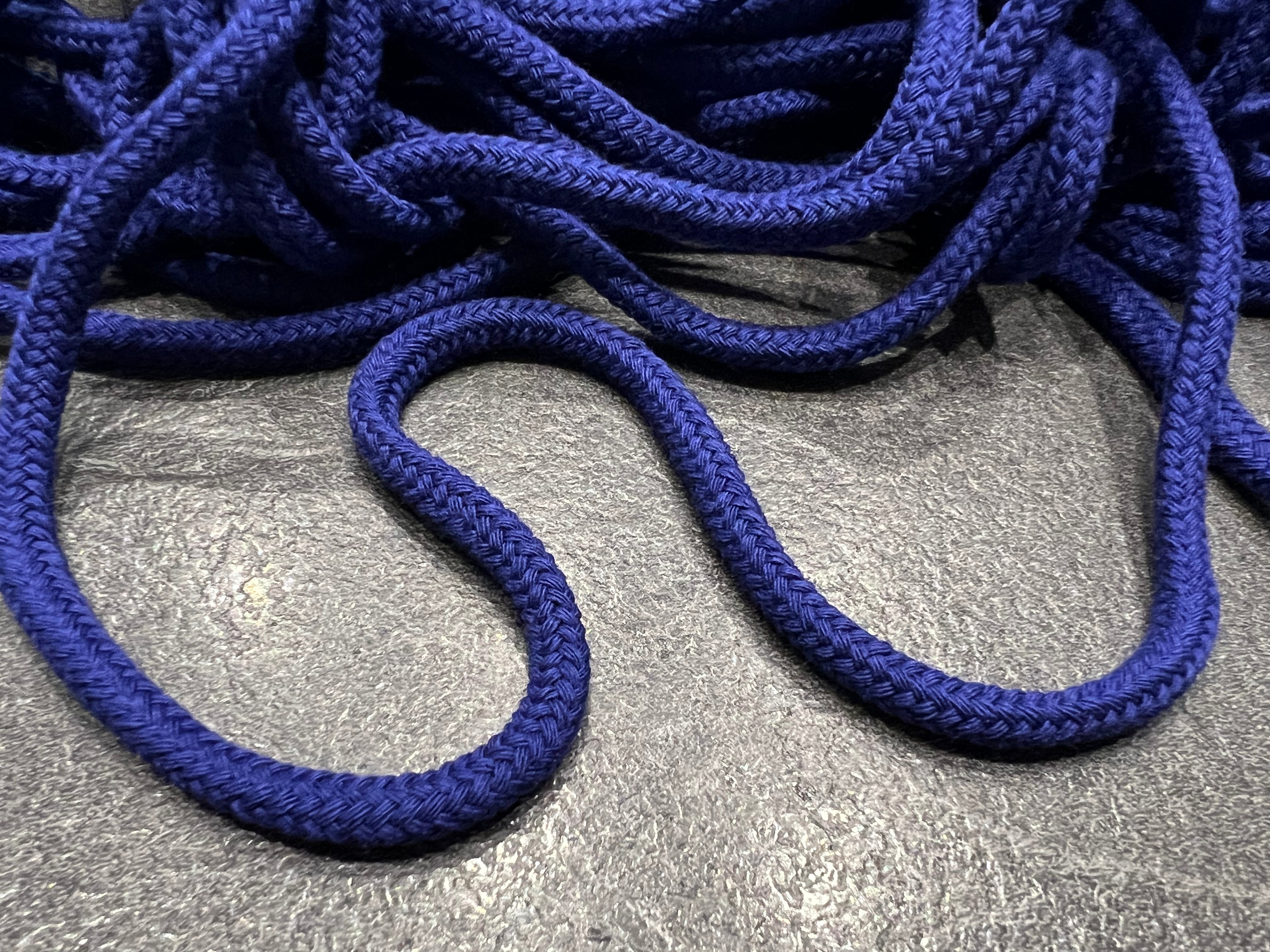 CORDON TRESSÉ ROND BLEU OUTREMER 5mm - My Little Coupon