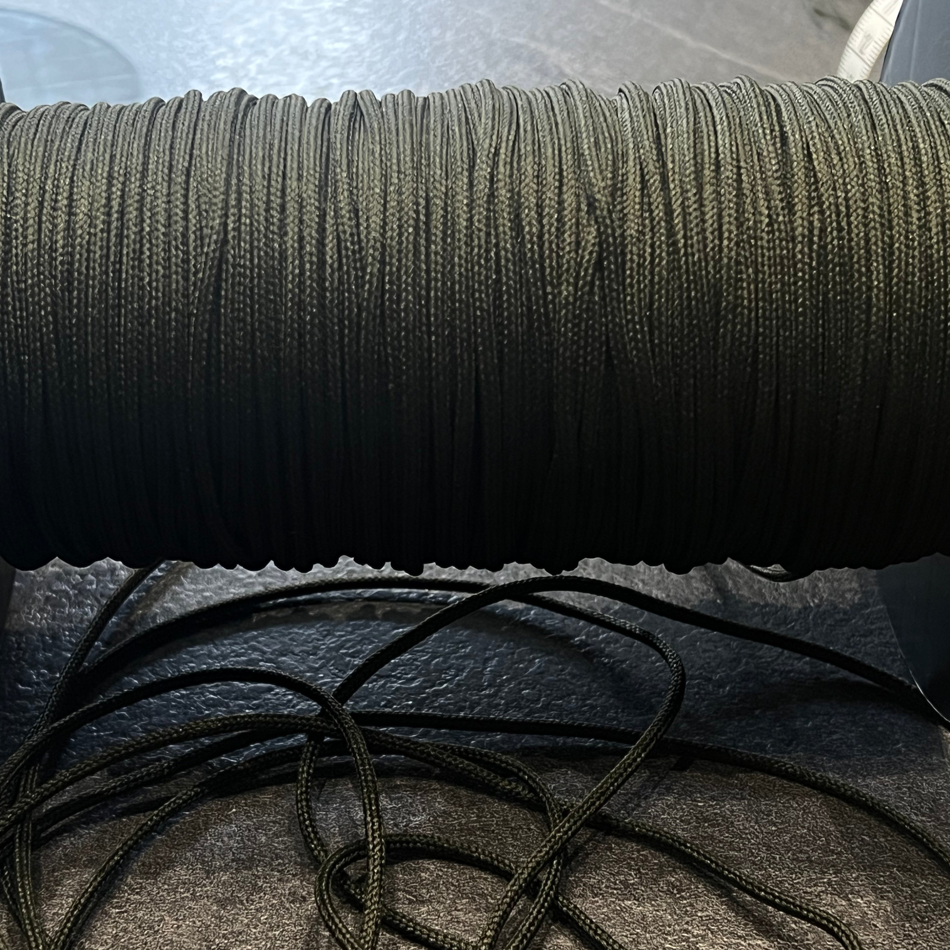 CORDON TRESSÉ ROND VERT FONCÉ 3mm - My Little Coupon