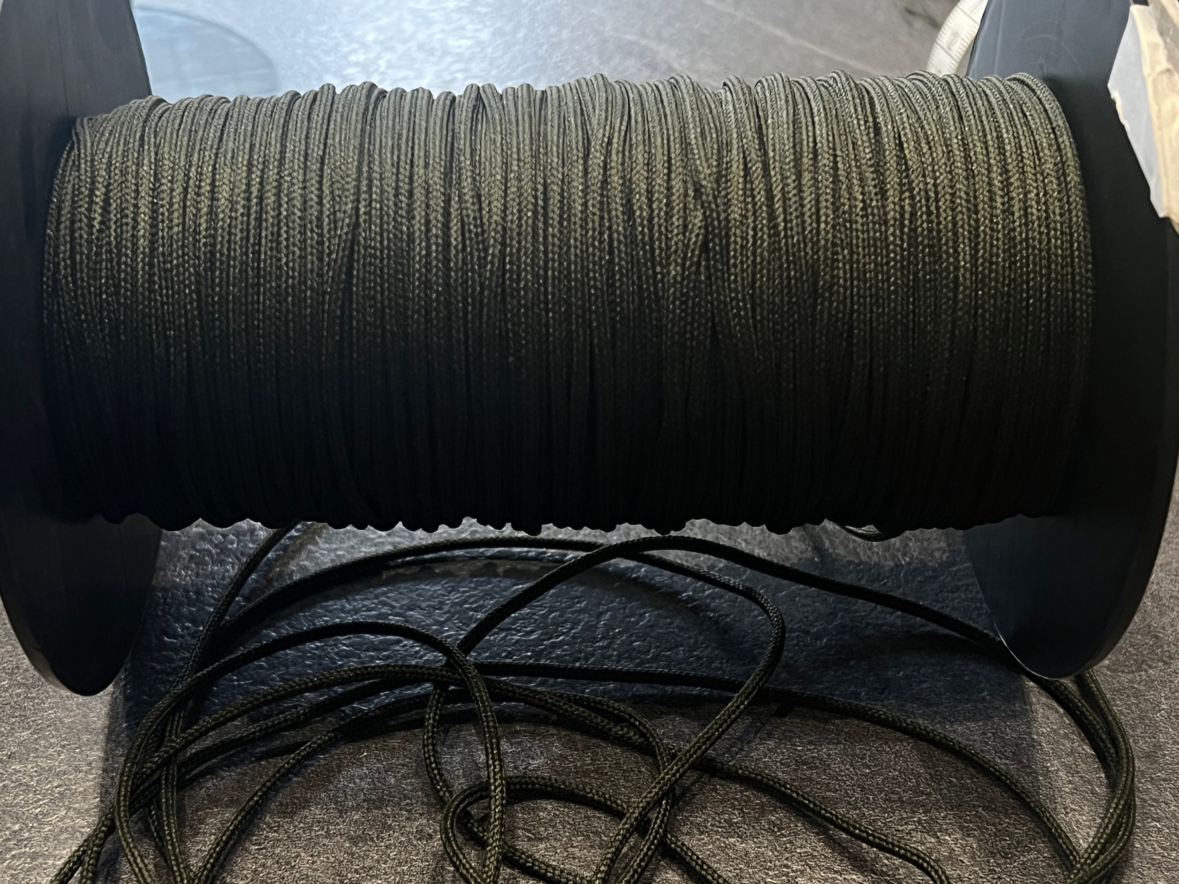 CORDON TRESSÉ ROND VERT FONCÉ 3mm - My Little Coupon