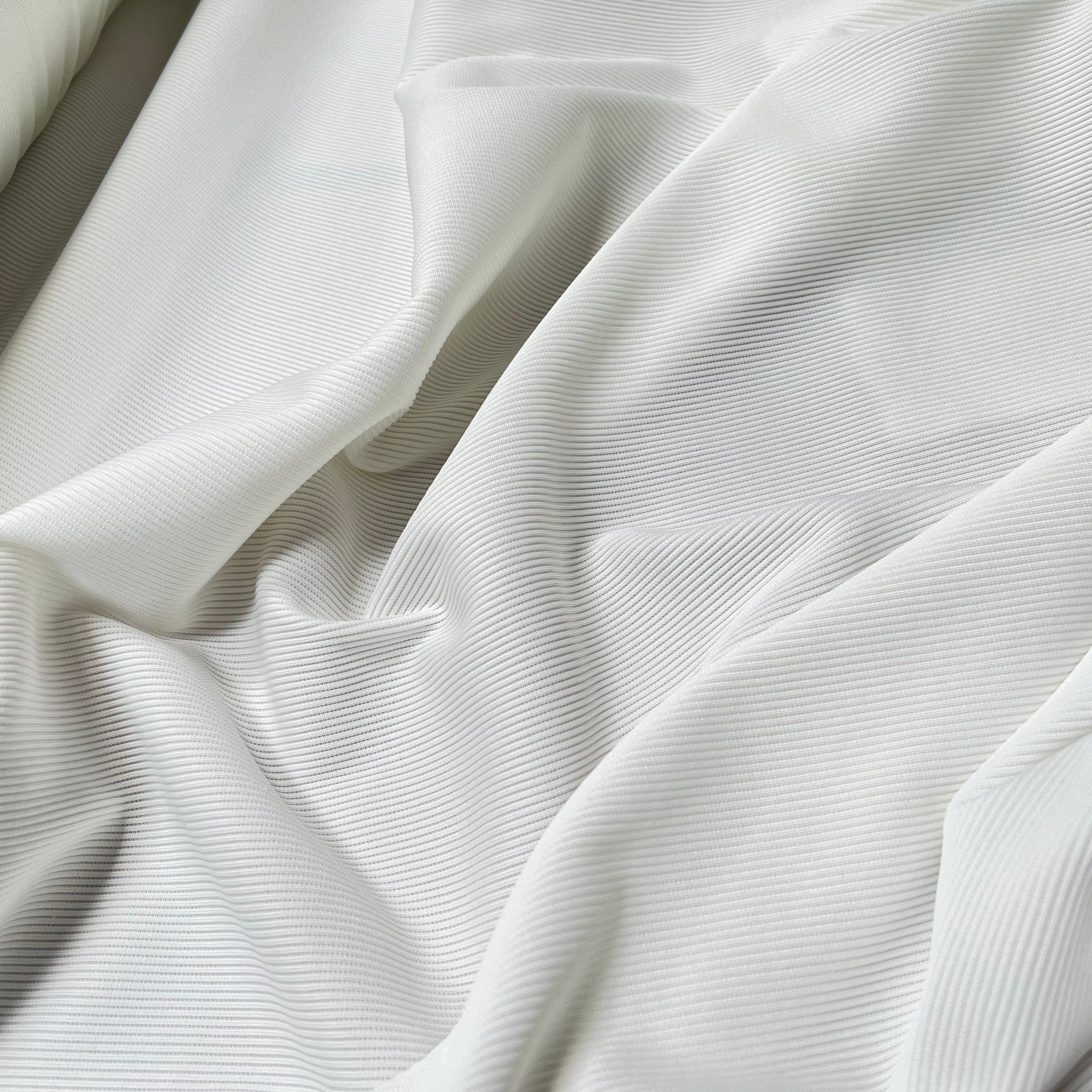 CÔTE 1*1 POLYAMIDE STRETCH BLANC OPTIQUE MLC INTERN