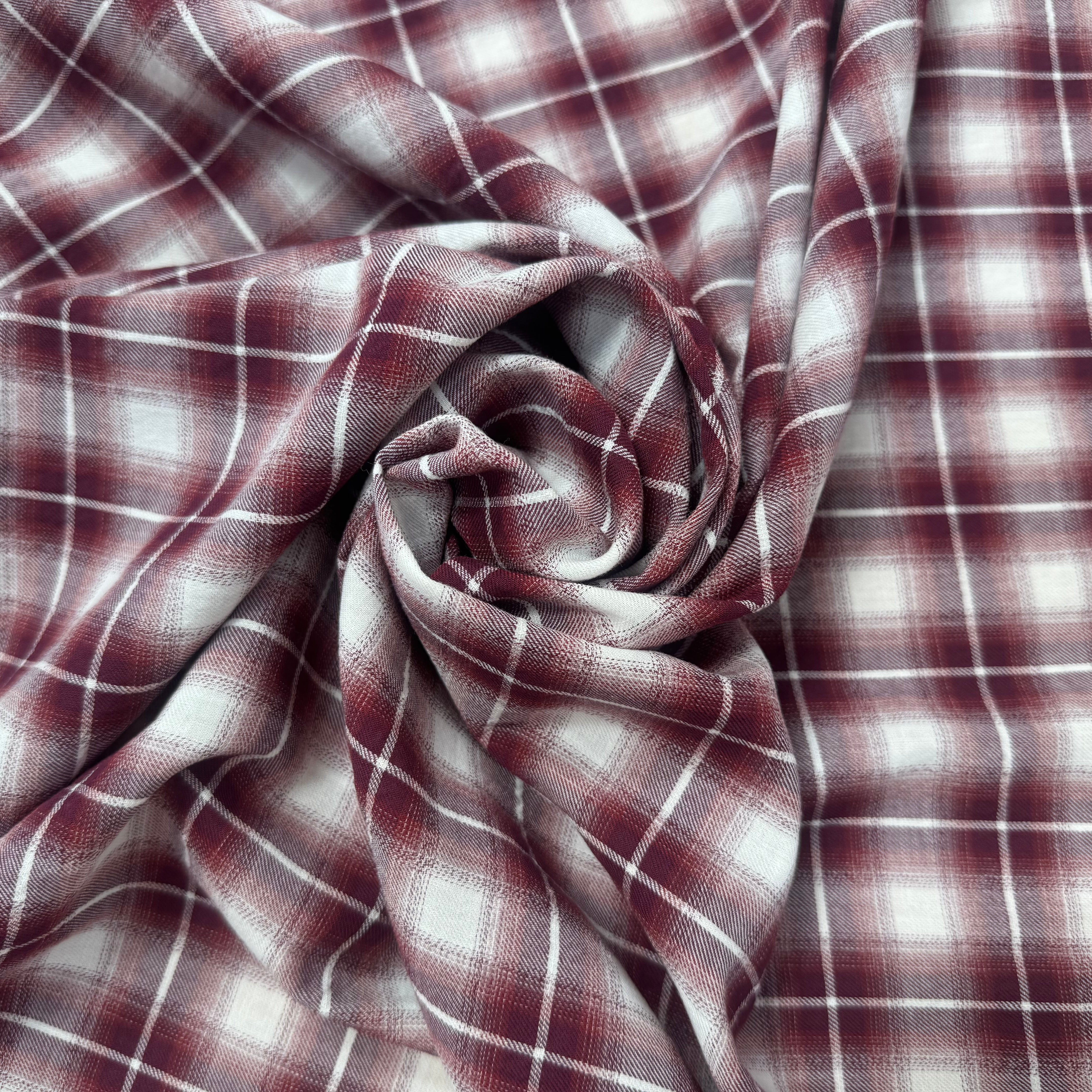 COTON A CARREAUX ROUGE BLANC BORDEAUX - My Little Coupon