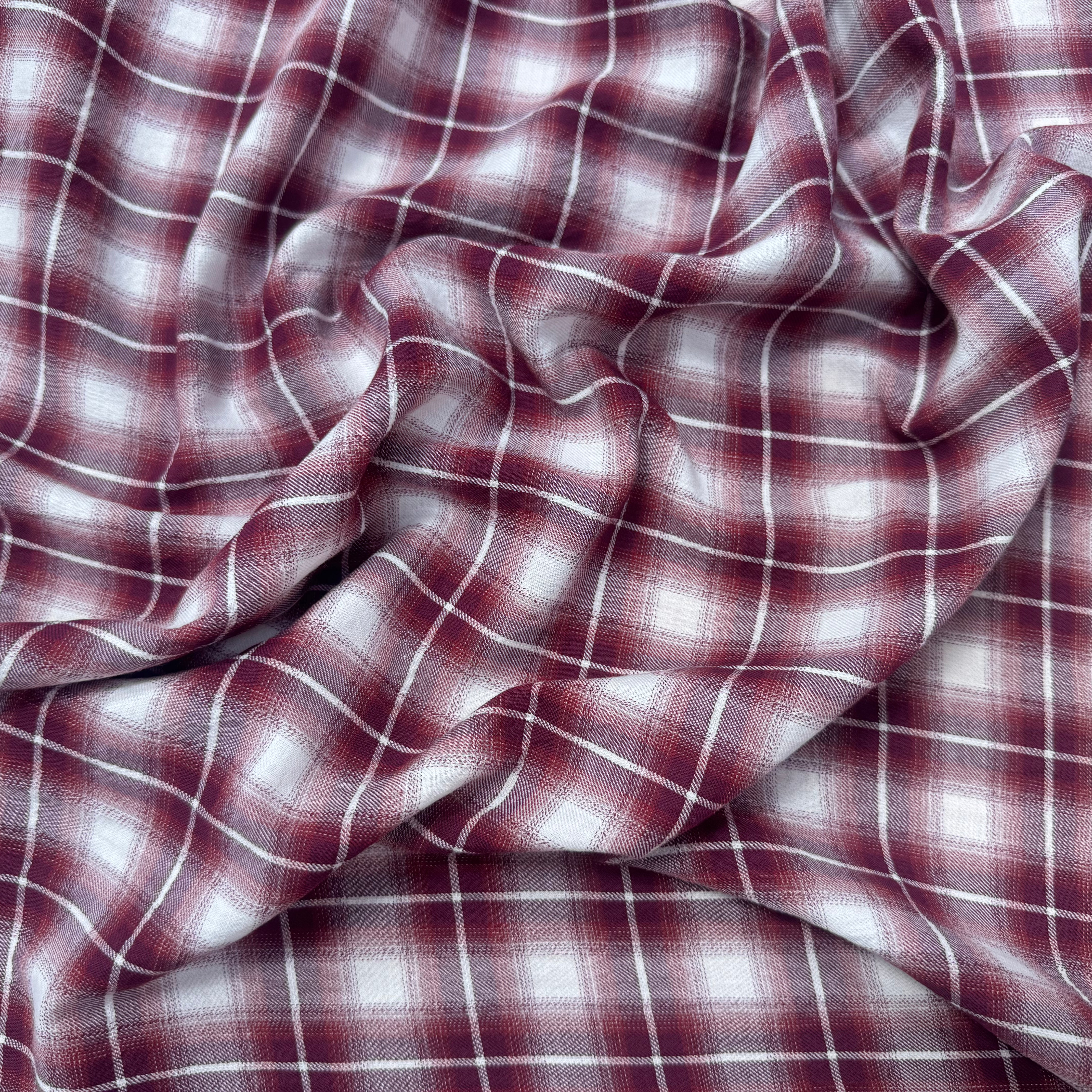 COTON A CARREAUX ROUGE BLANC BORDEAUX - My Little Coupon