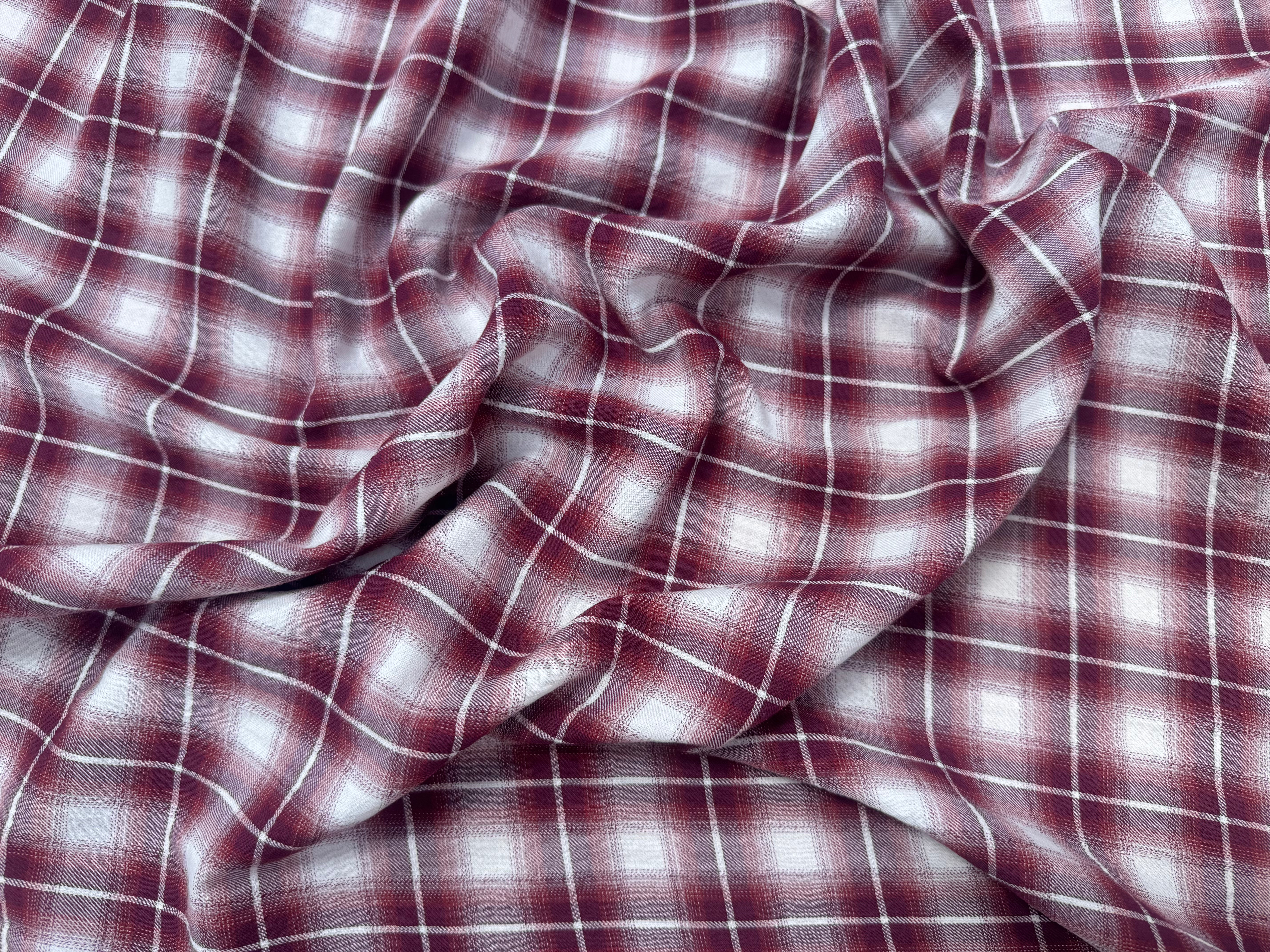 COTON A CARREAUX ROUGE BLANC BORDEAUX - My Little Coupon