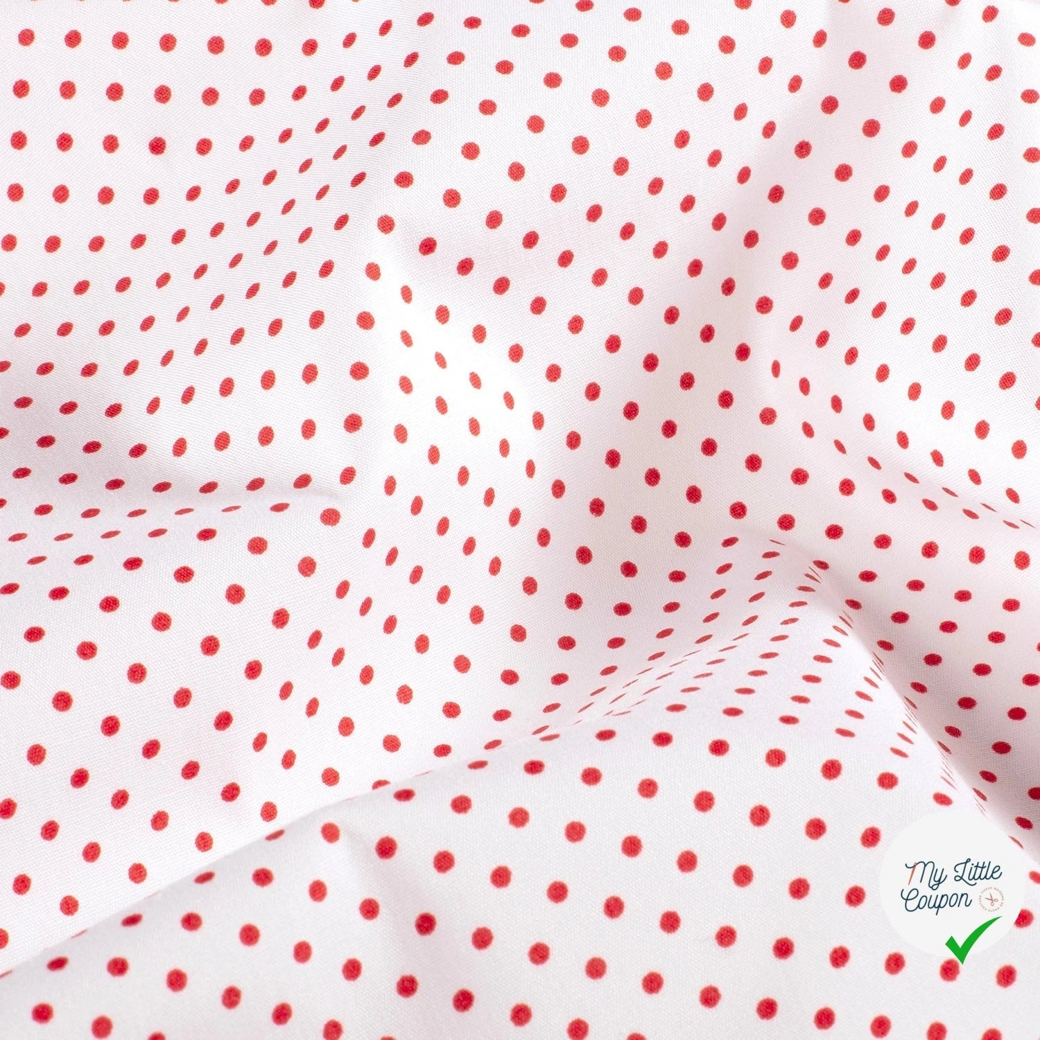 COTON À POIS PETITE TAILLE BLANC - My Little Coupon