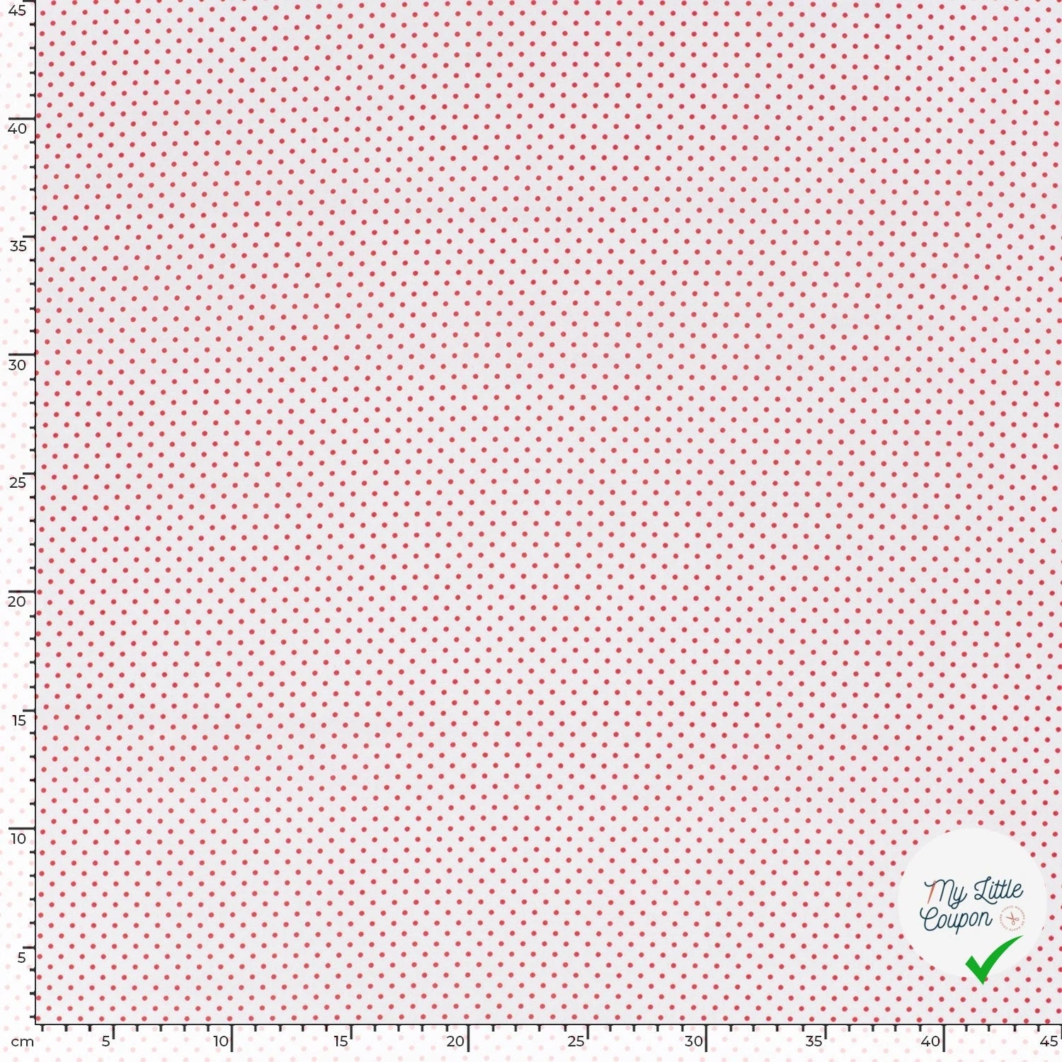 COTON À POIS PETITE TAILLE BLANC - My Little Coupon