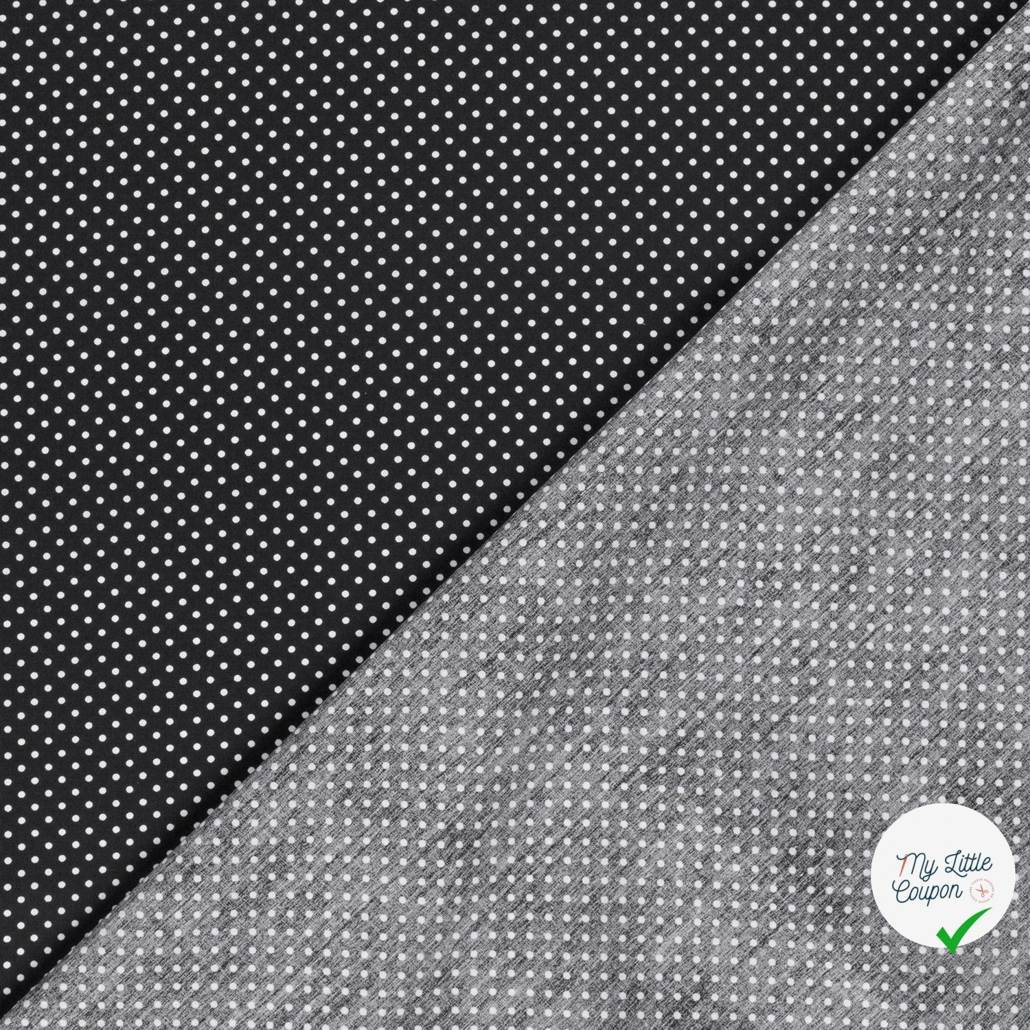 COTON À POIS PETITE TAILLE NOIR - My Little Coupon