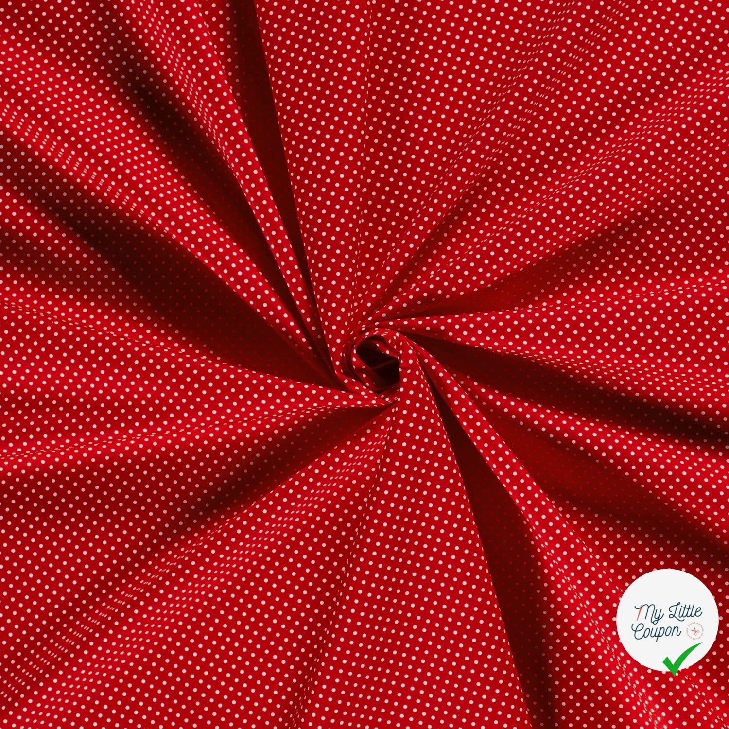 COTON À POIS PETITE TAILLE ROUGE - My Little Coupon