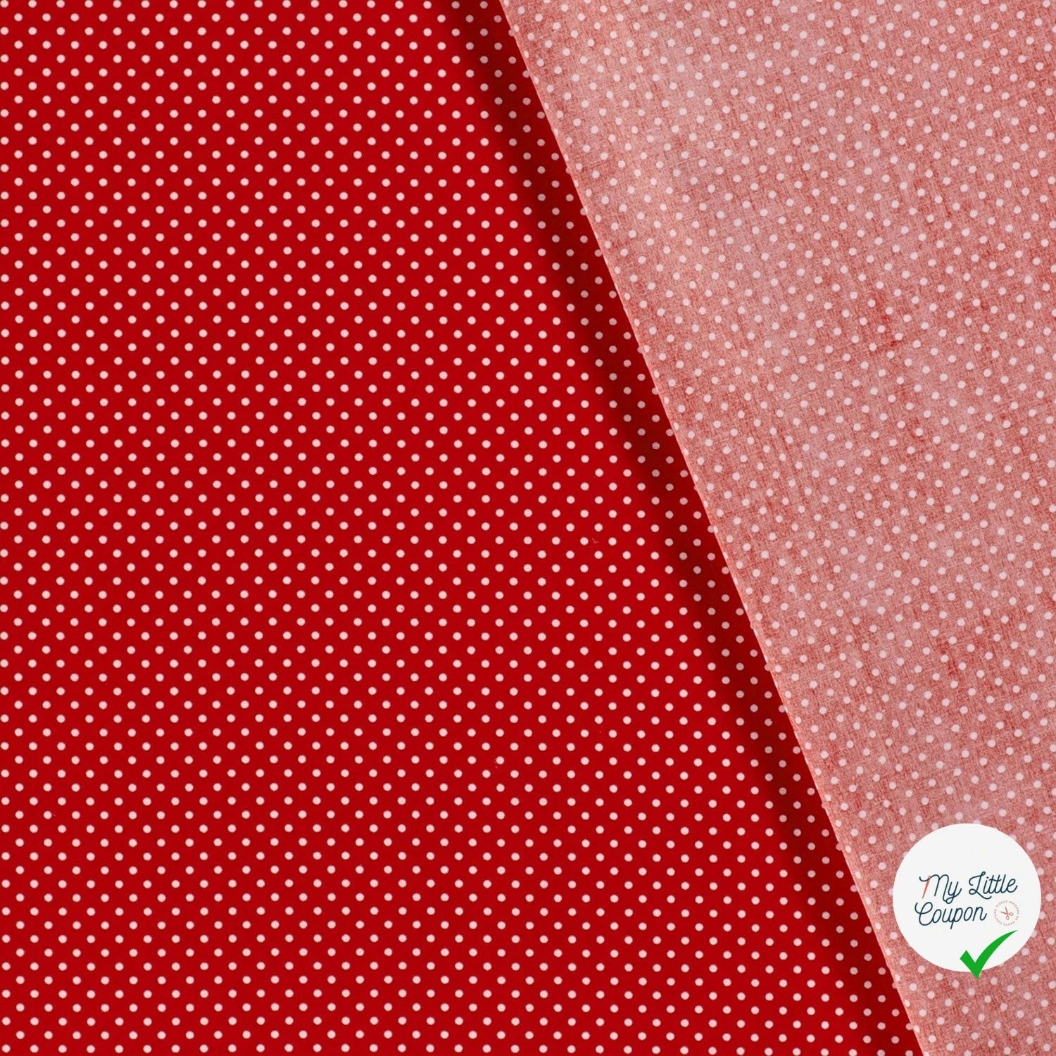 COTON À POIS PETITE TAILLE ROUGE - My Little Coupon
