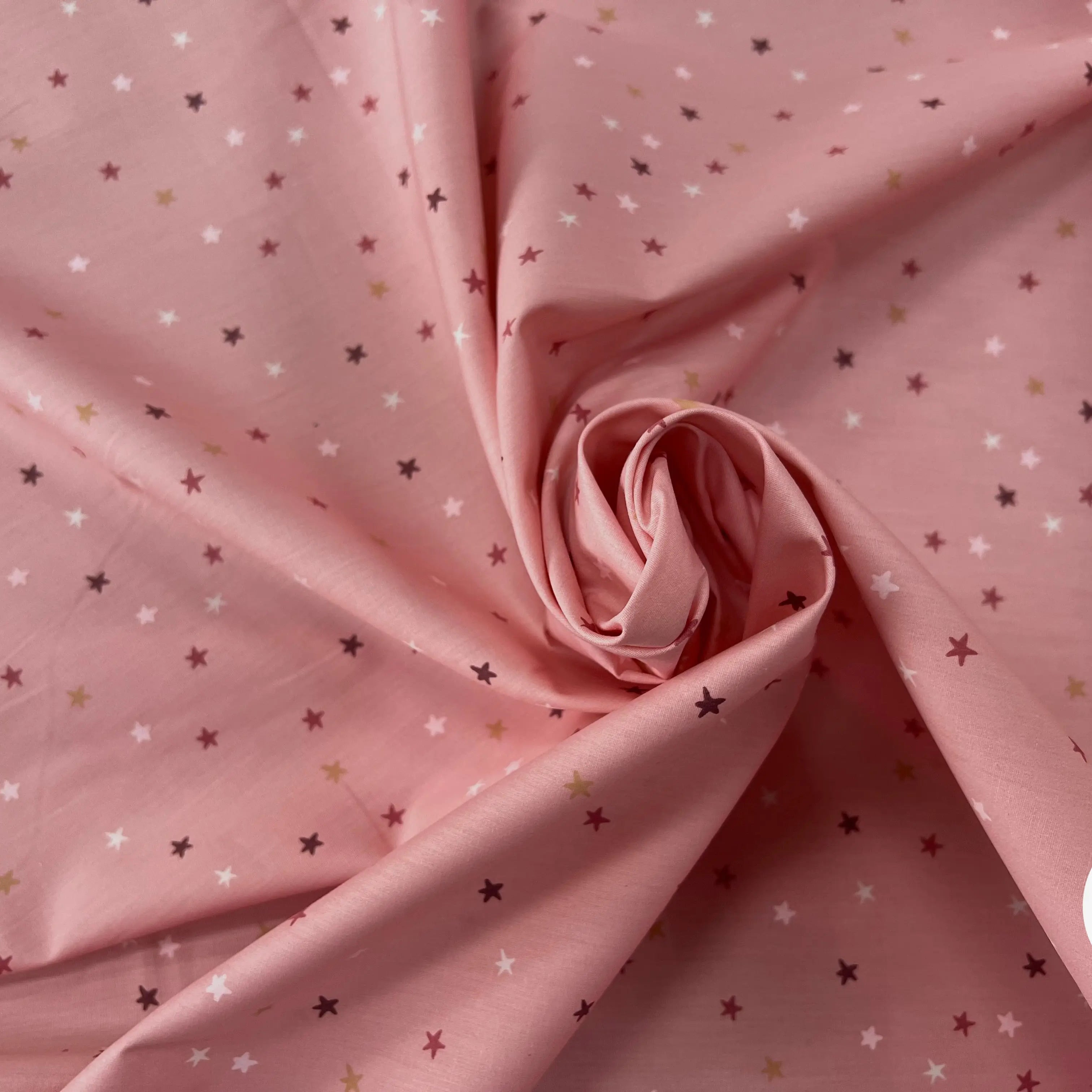 COTON BÉBÉ 120 FILS MOTIF ETOILE ROSE - My Little Coupon