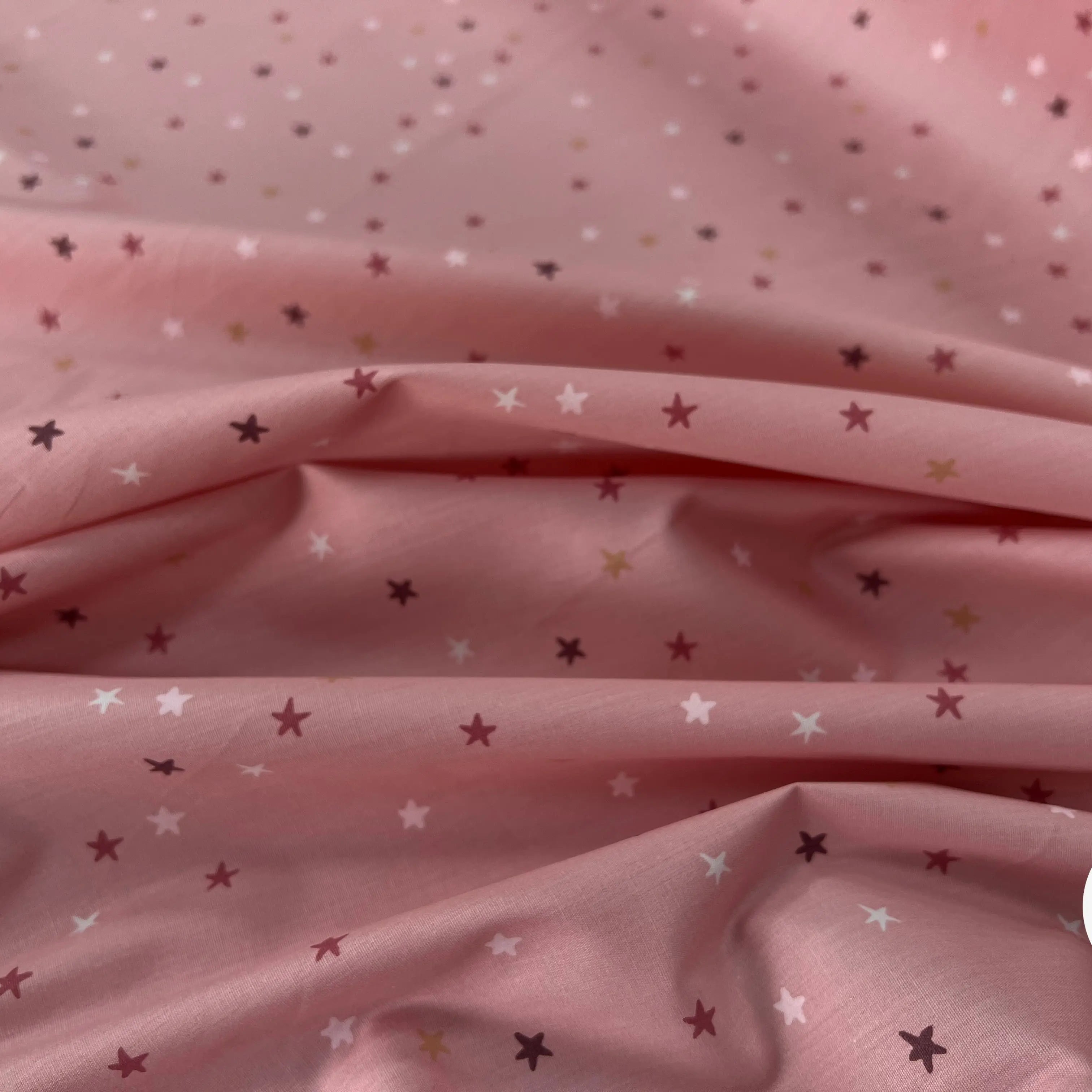 COTON BÉBÉ 120 FILS MOTIF ETOILE ROSE - My Little Coupon
