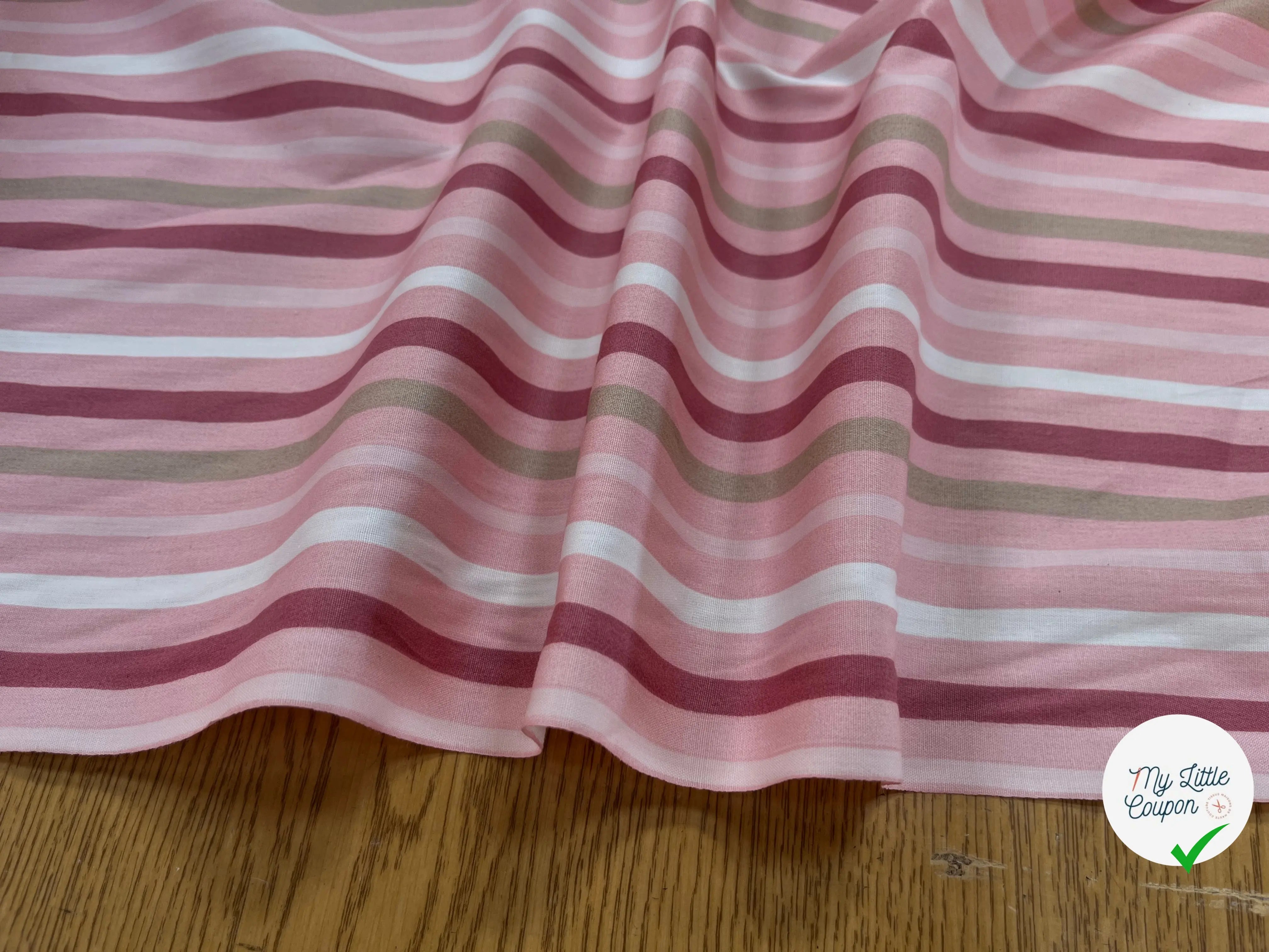 COTON BÉBÉ 120 FILS MOTIF TRANSAT ROSE - My Little Coupon