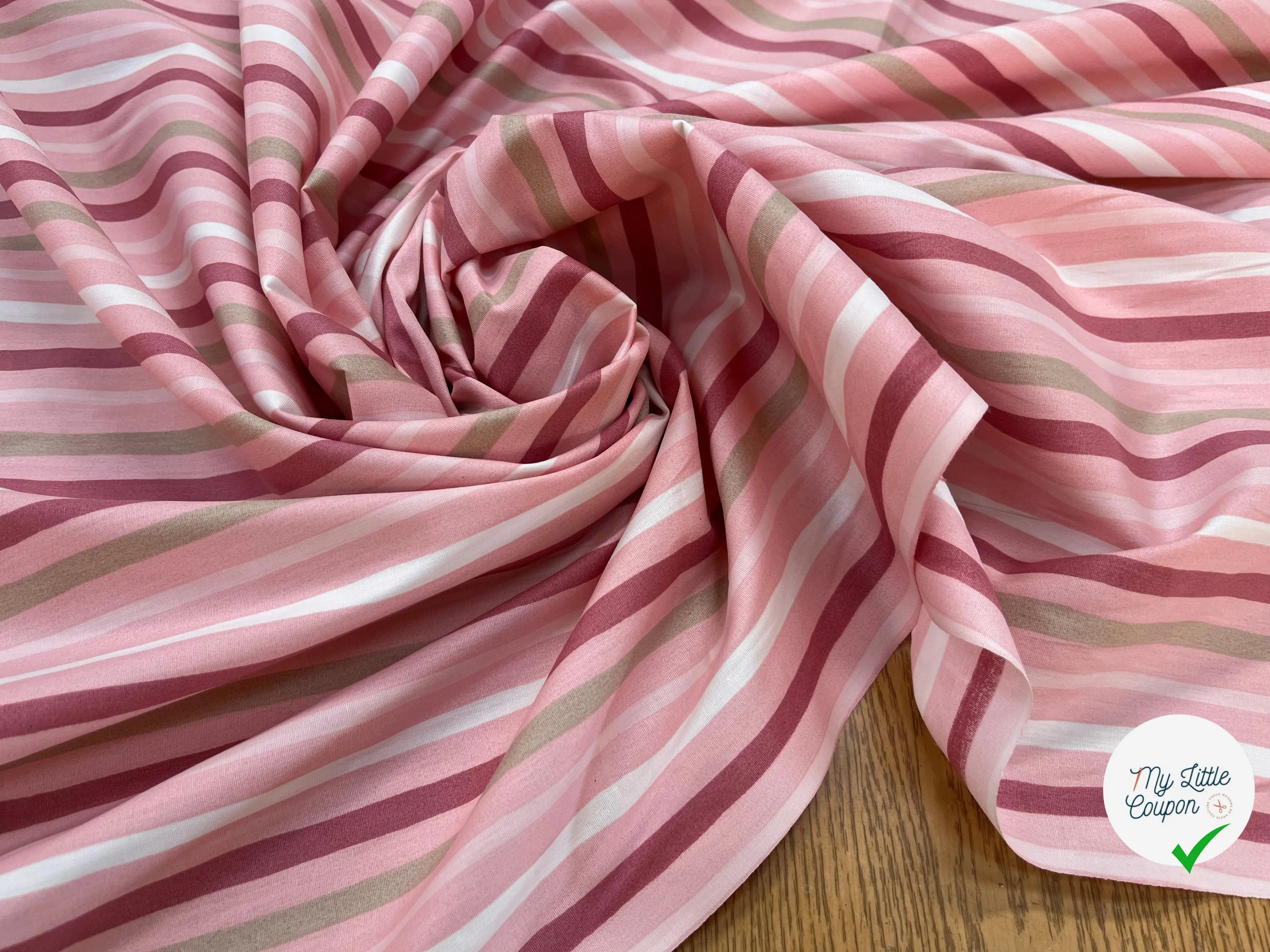 COTON BÉBÉ 120 FILS MOTIF TRANSAT ROSE - My Little Coupon