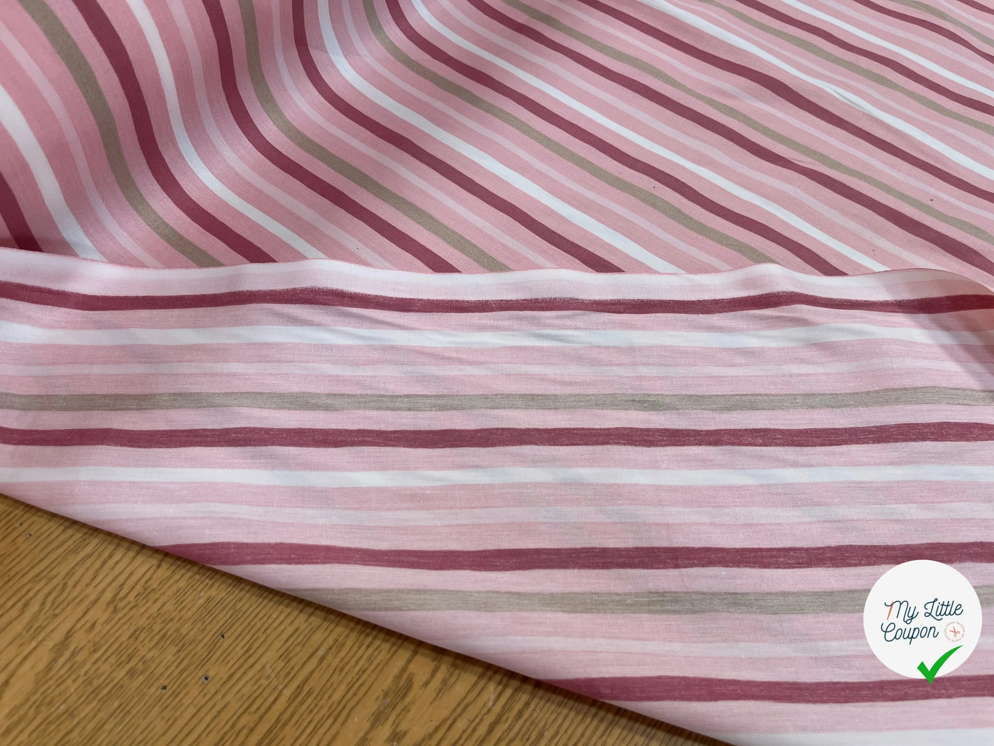 COTON BÉBÉ 120 FILS MOTIF TRANSAT ROSE - My Little Coupon