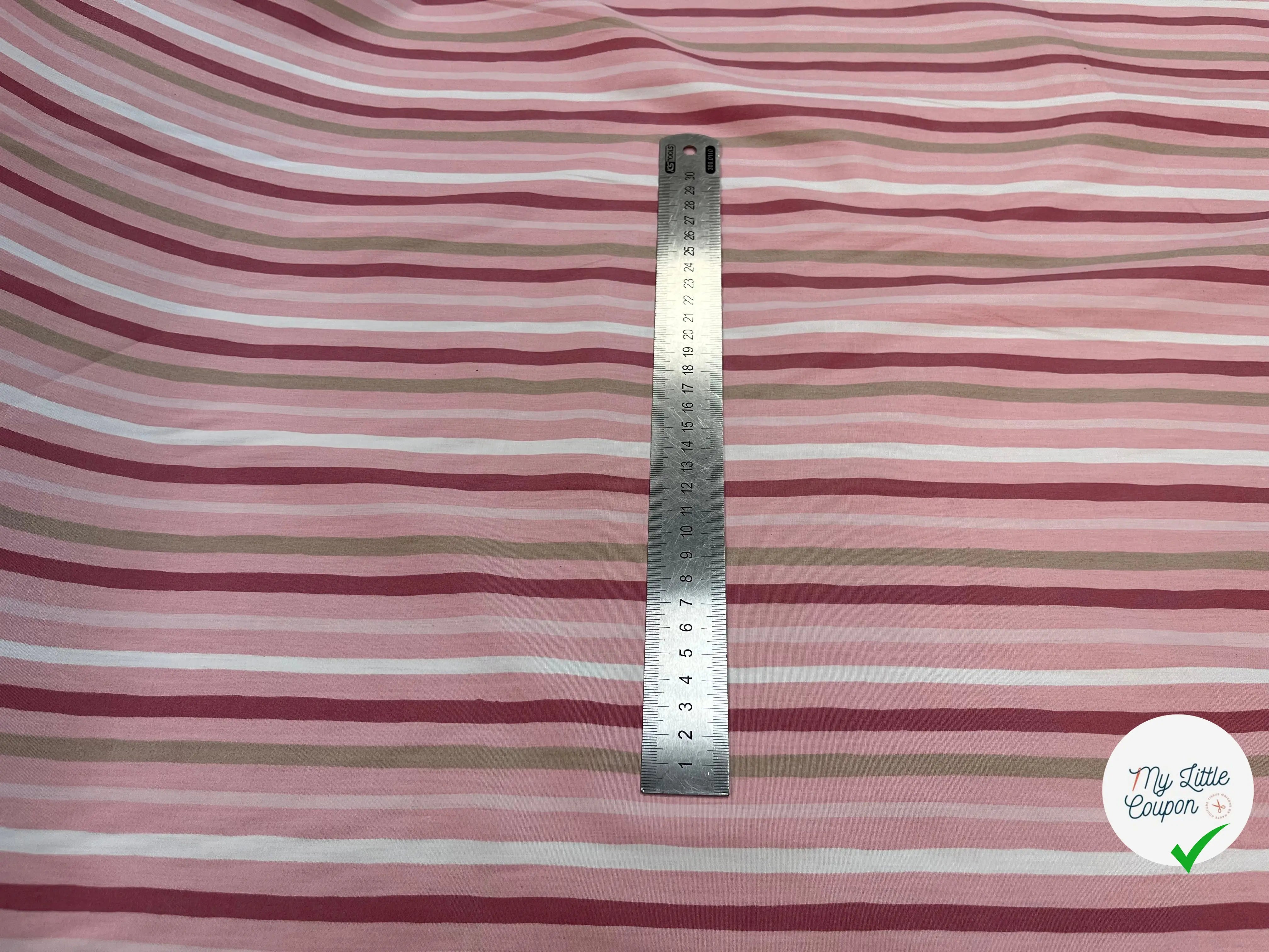 COTON BÉBÉ 120 FILS MOTIF TRANSAT ROSE - My Little Coupon