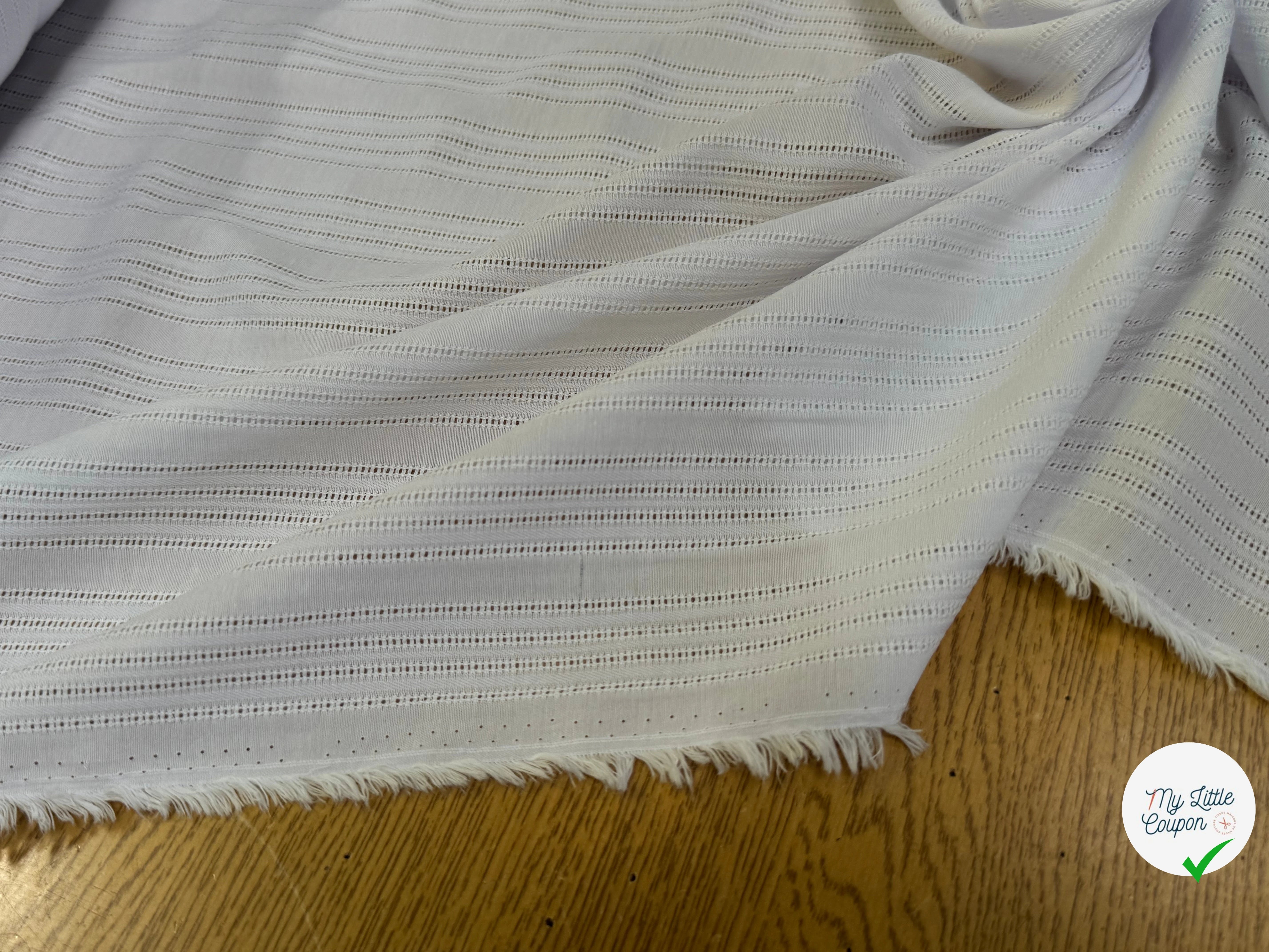 COTON BRODÉ MAGNIFIQUE BLANC - My Little Coupon