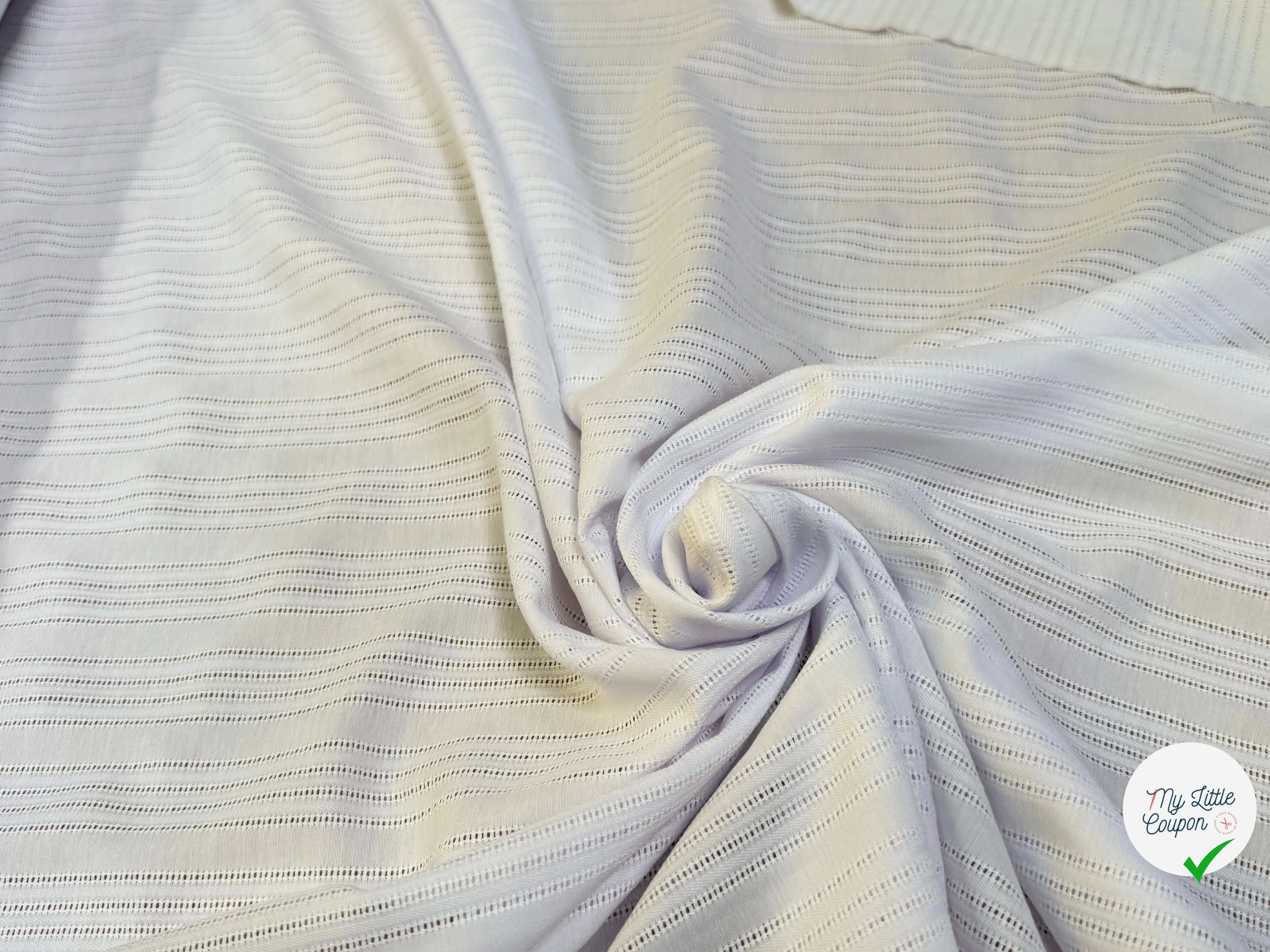 COTON BRODÉ MAGNIFIQUE BLANC - My Little Coupon