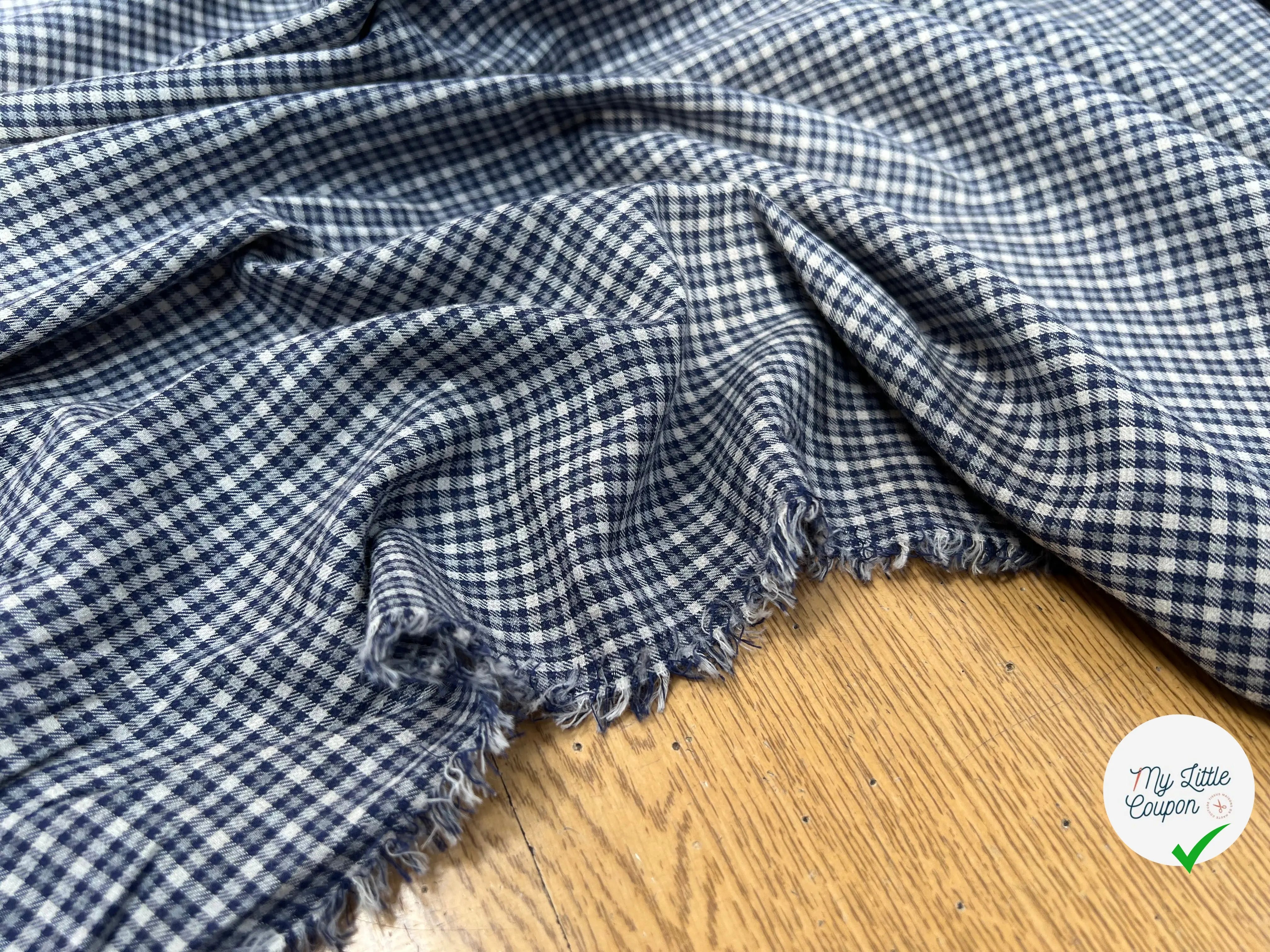 COTON CHEMISE CARREAUX DOUX LEGEREMENT DUVETEUX - My Little Coupon