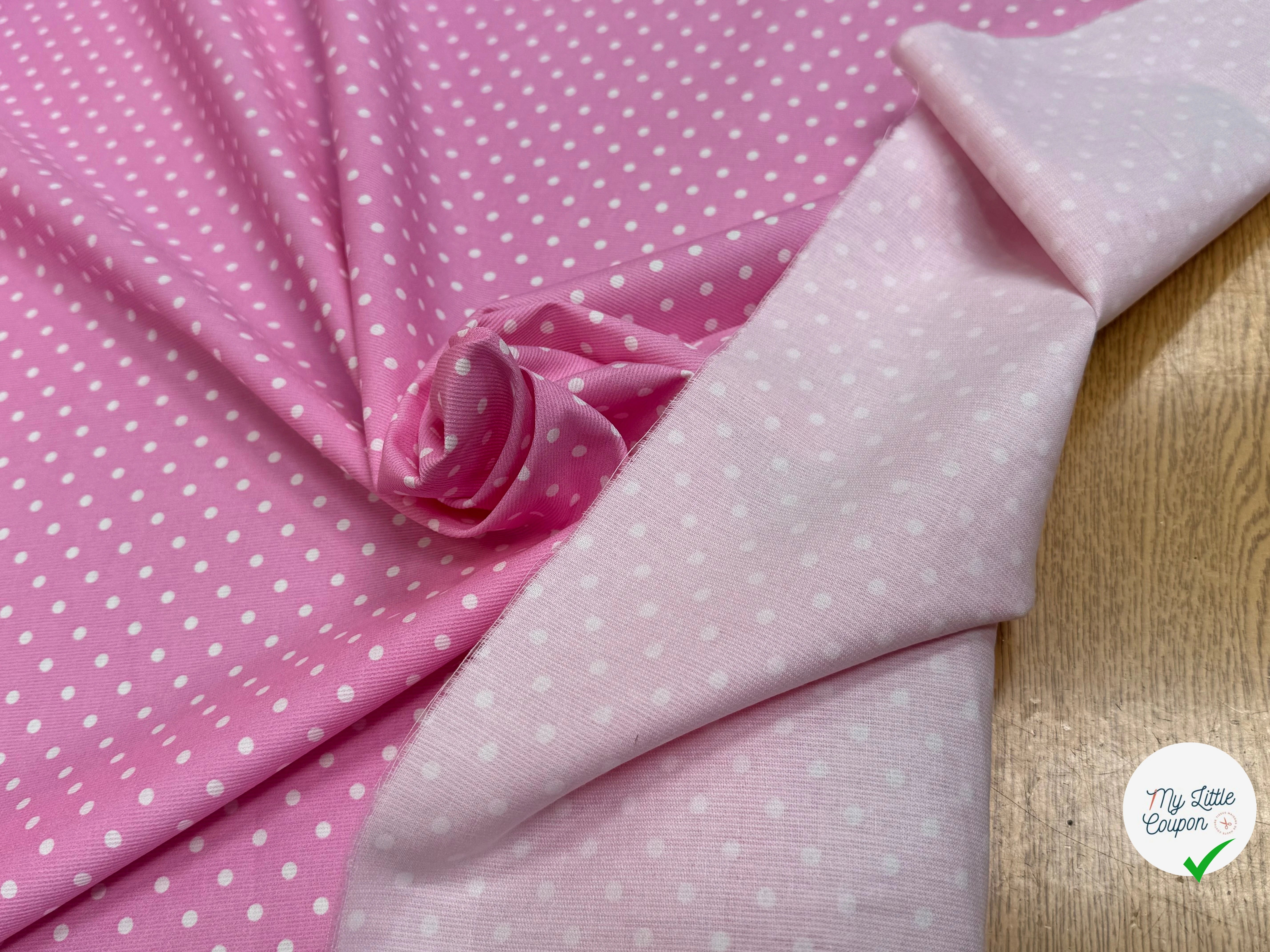 COTON COTELÉ ROSE À POIS - My Little Coupon