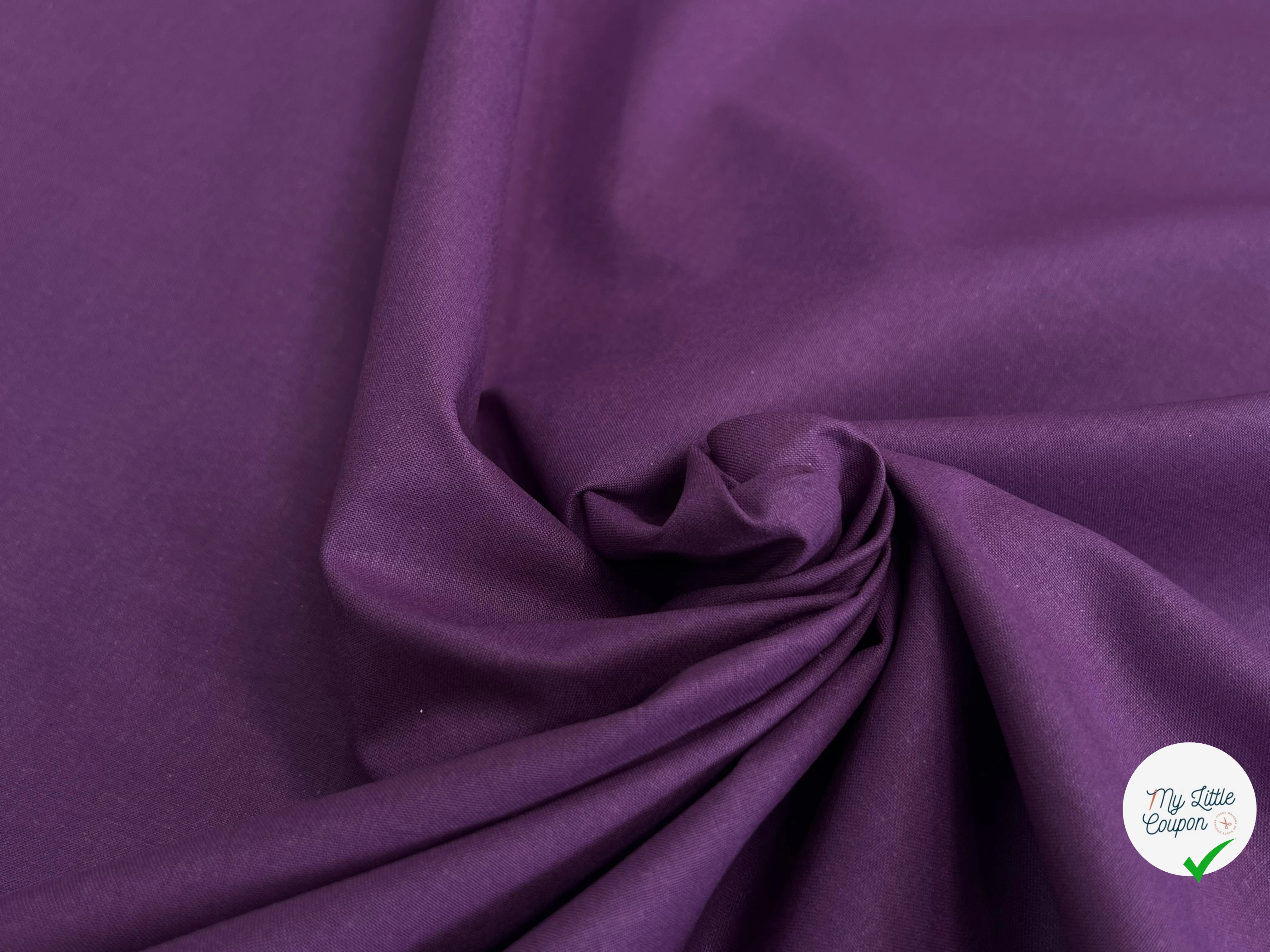 COTON CRETONNE JEKYLL AUBERGINE 364 - My Little Coupon