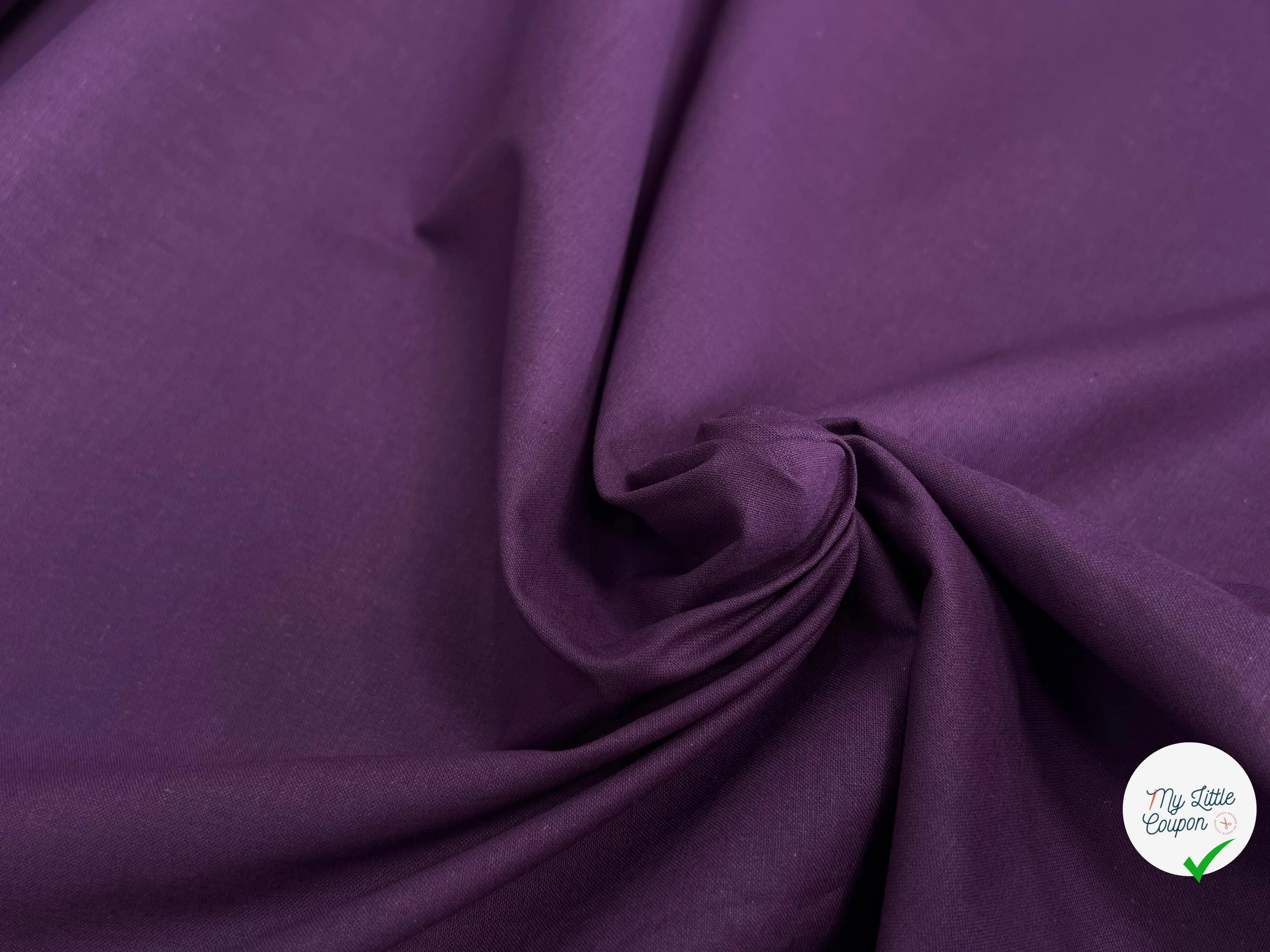 COTON CRETONNE JEKYLL AUBERGINE 364 - My Little Coupon