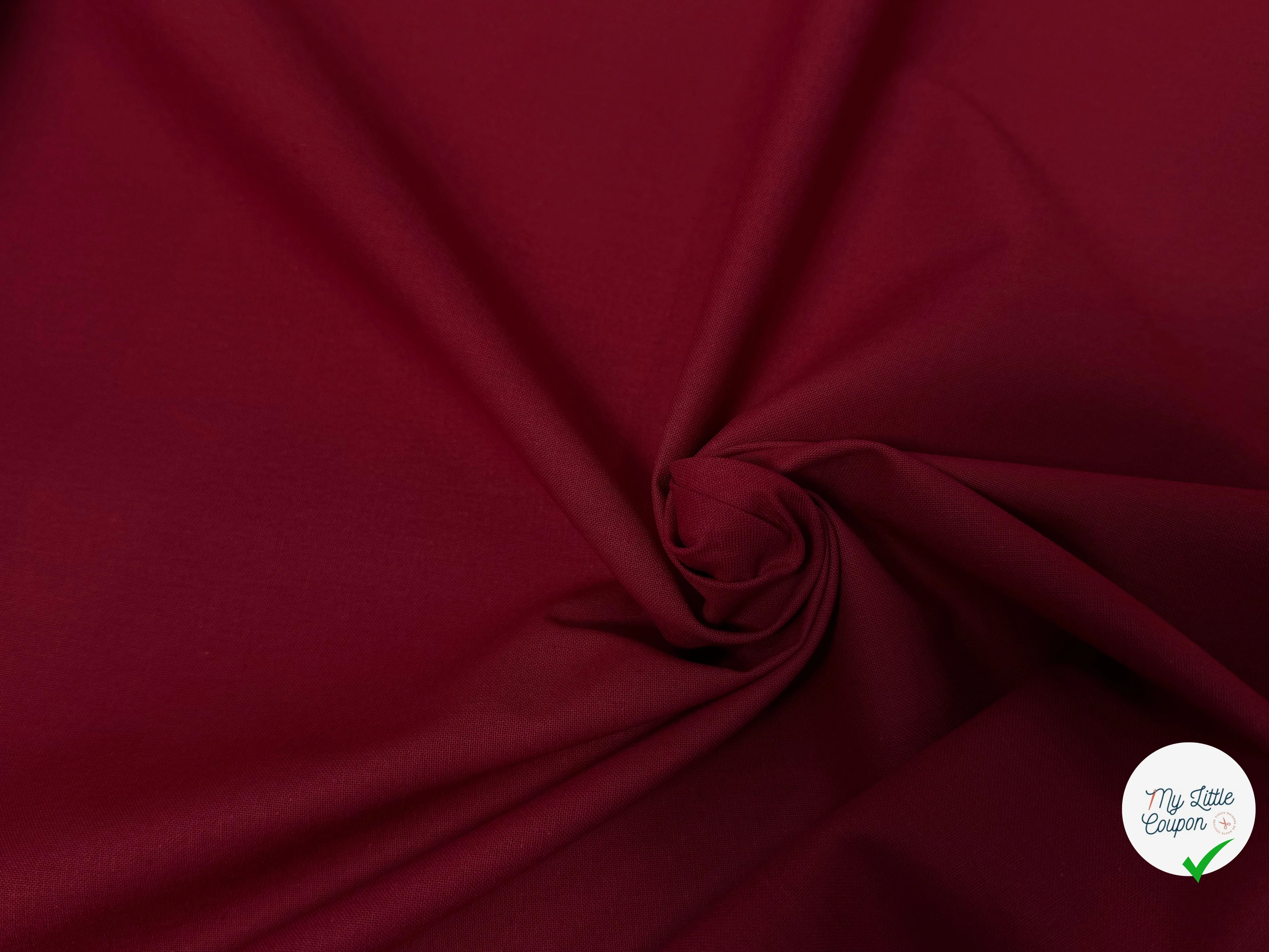 COTON CRETONNE JEKYLL BORDEAUX 243 - My Little Coupon