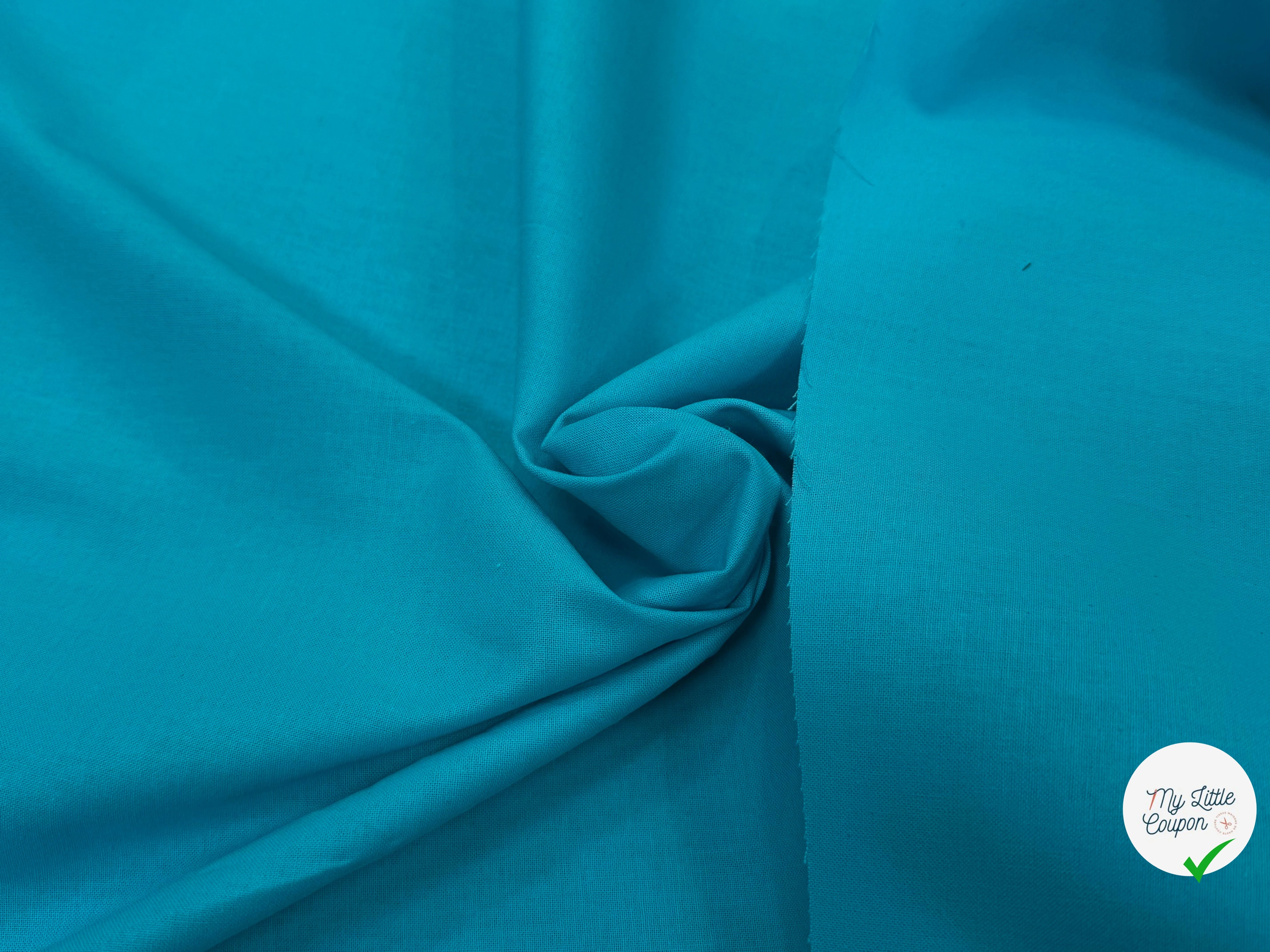 COTON CRETONNE JEKYLL TURQUOISE 245 - My Little Coupon