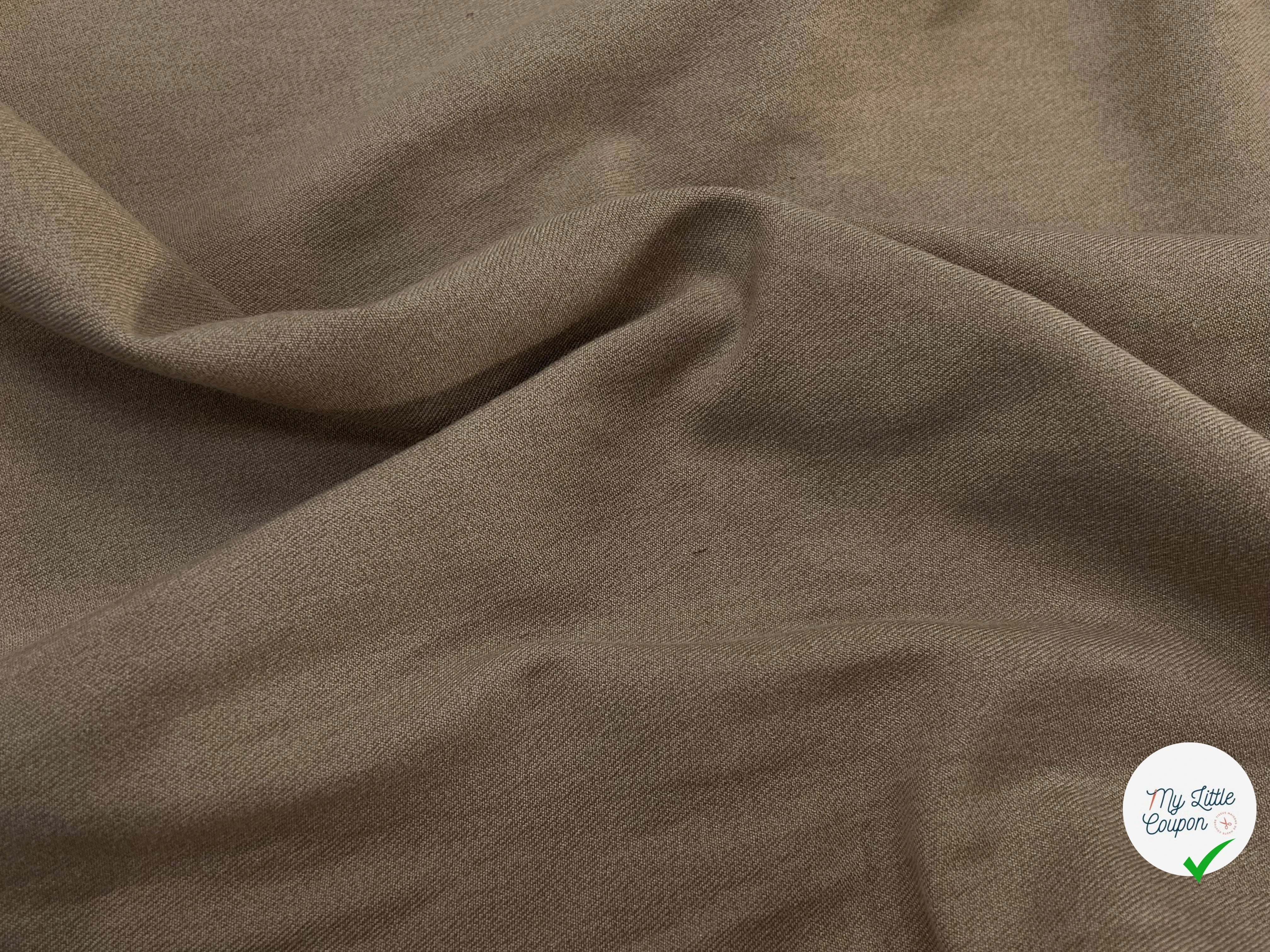 COTON DENIM PRESTIGE BEIGE SAND 100% COTON - My Little Coupon