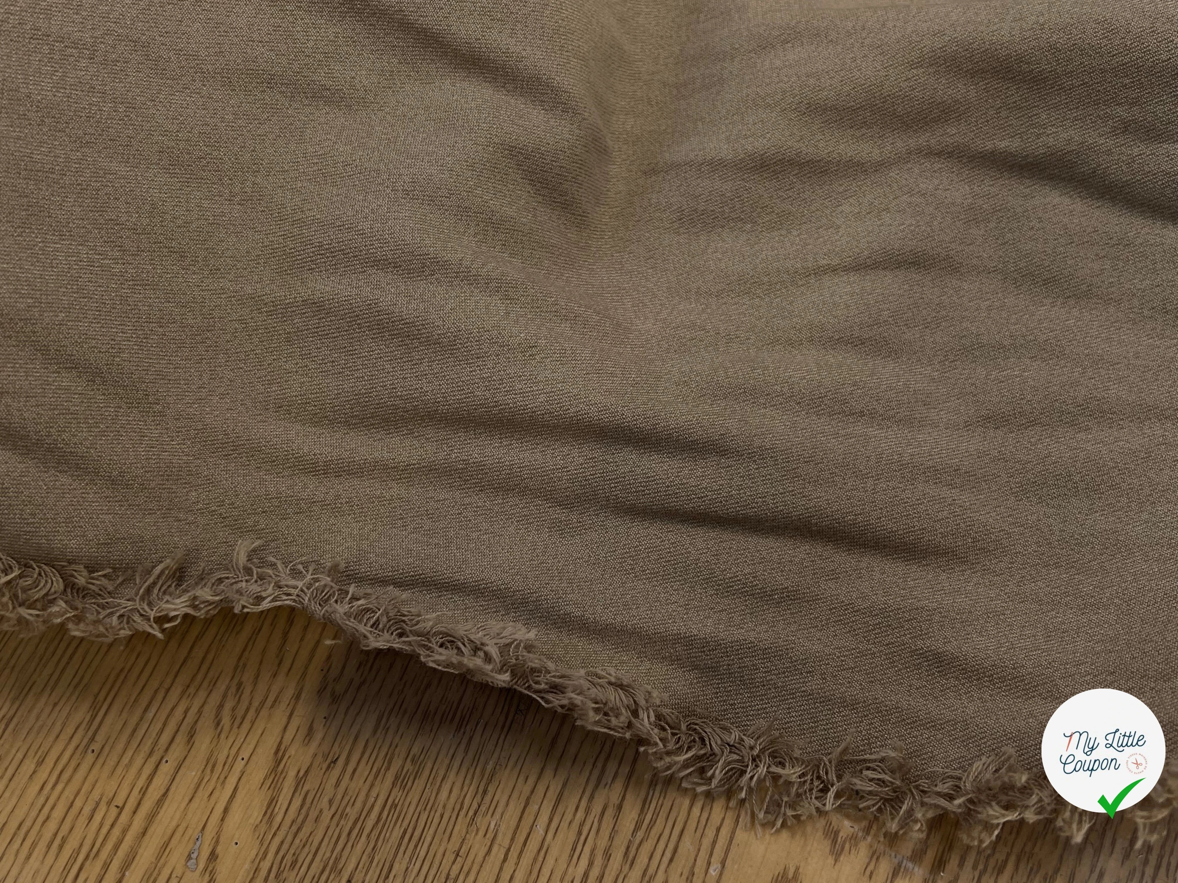 COTON DENIM PRESTIGE BEIGE SAND 100% COTON - My Little Coupon