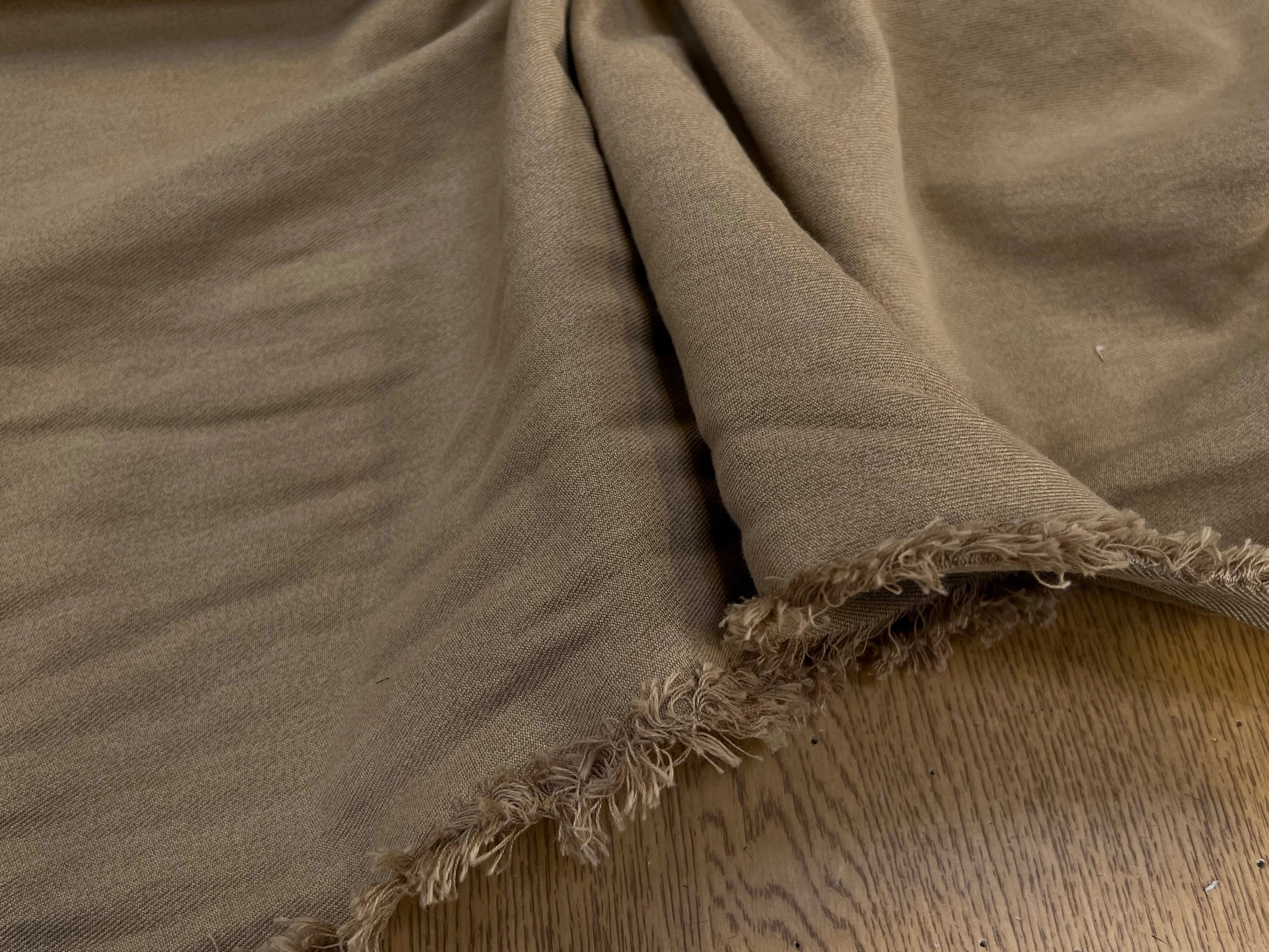 COTON DENIM PRESTIGE BEIGE SAND 100% COTON - My Little Coupon