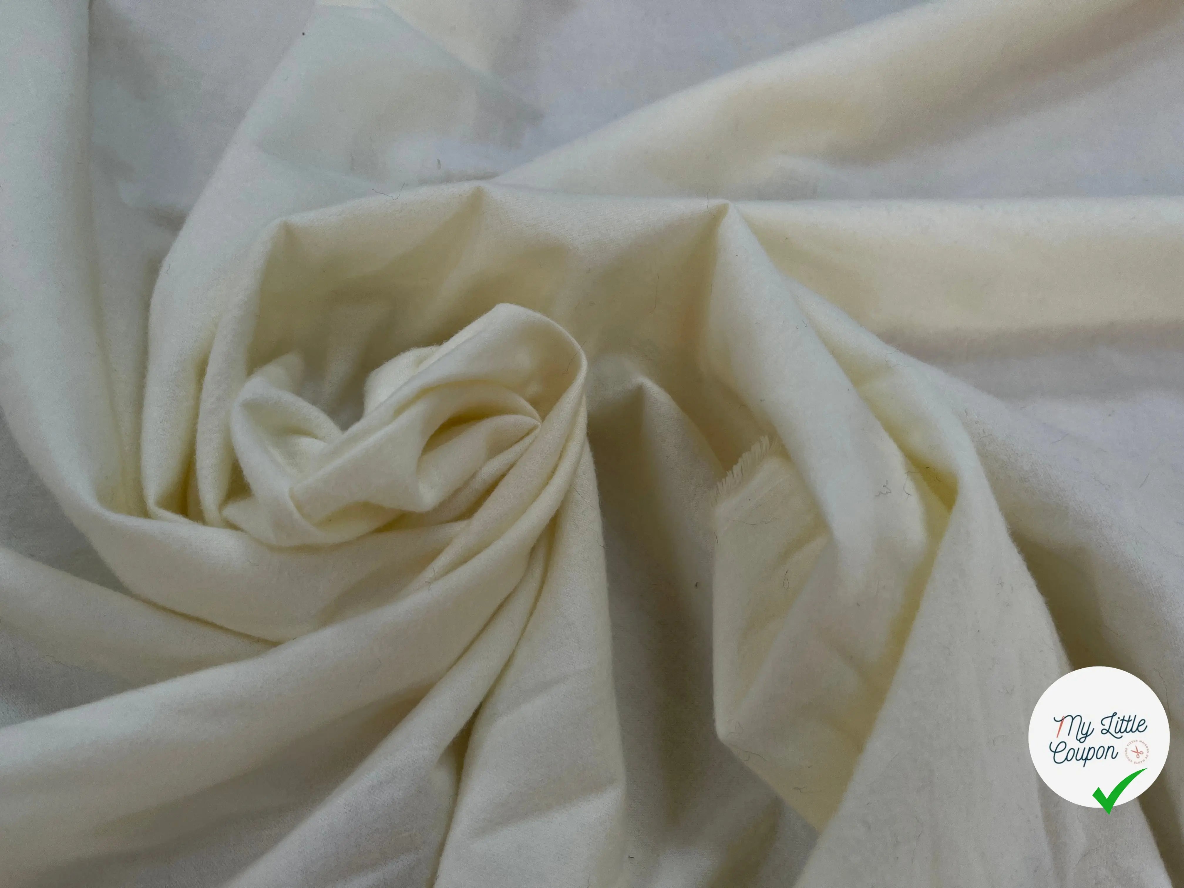 COTON DUVETEUX BLANC CASSÉ - My Little Coupon