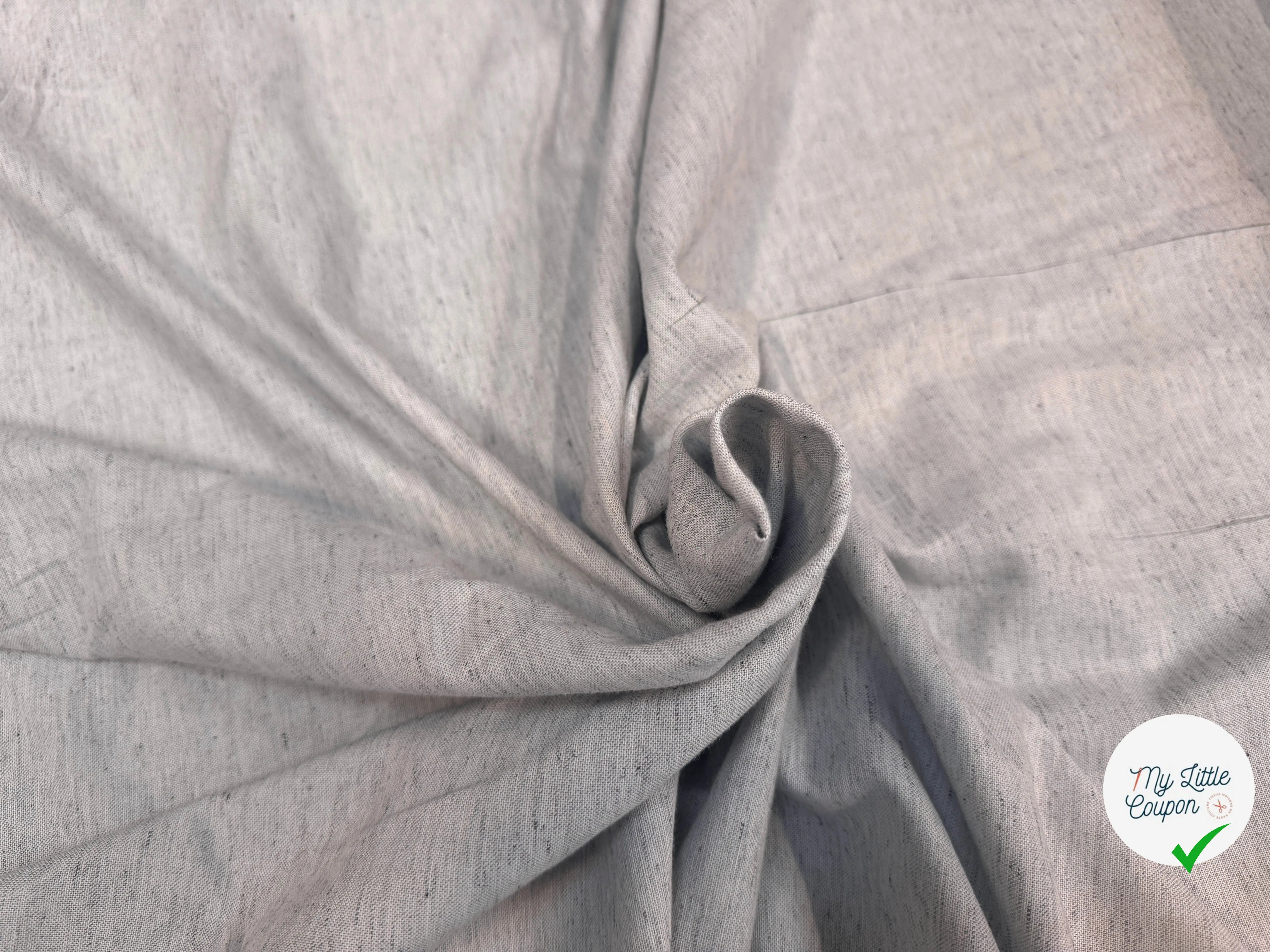 COTON DUVETEUX MOUCHETÉ SOMELIOS GRIS BLEU - My Little Coupon