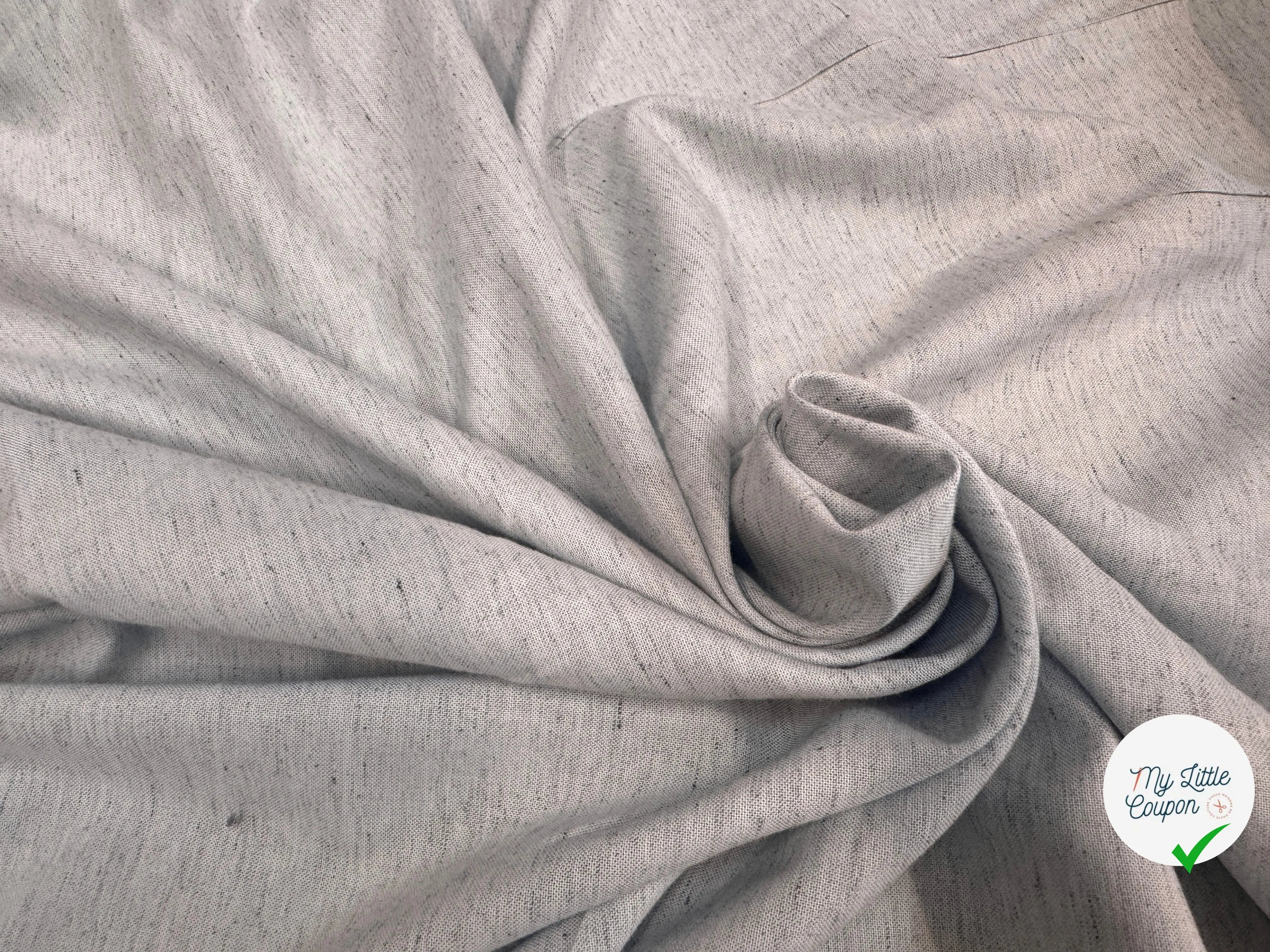 COTON DUVETEUX MOUCHETÉ SOMELIOS GRIS BLEU - My Little Coupon