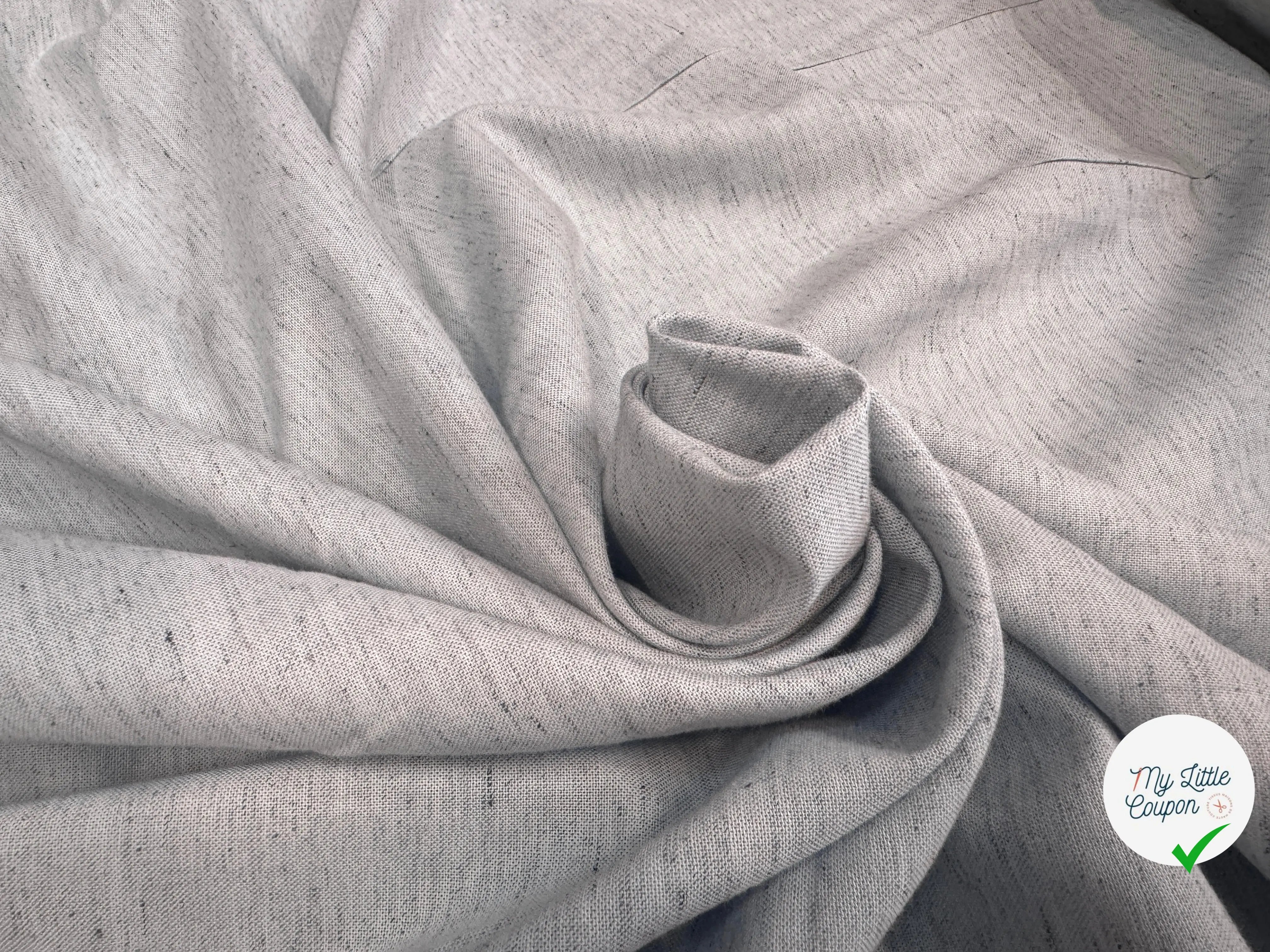 COTON DUVETEUX MOUCHETÉ SOMELIOS GRIS BLEU - My Little Coupon