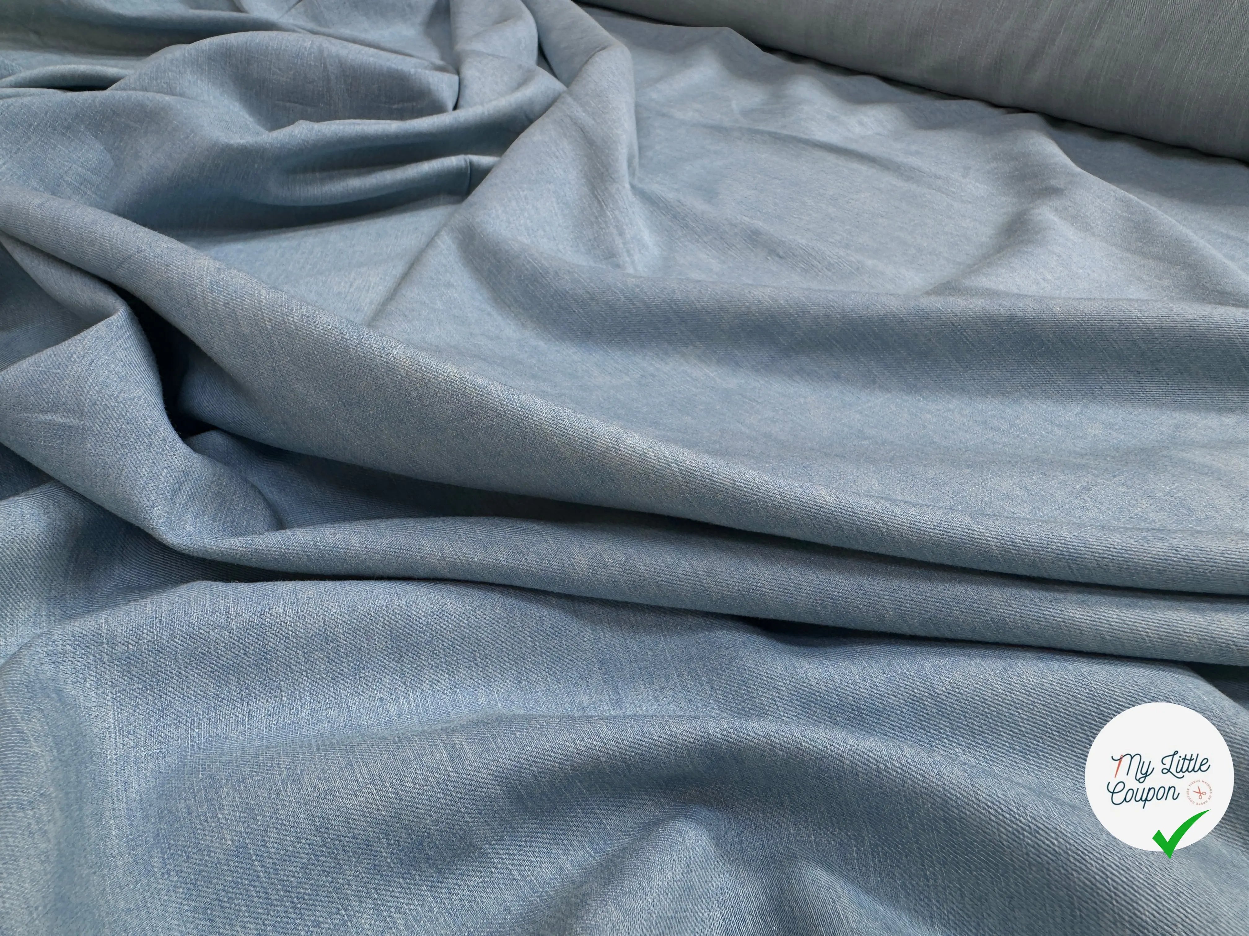 COTON DUVETEUX STONE JAVELISE INDIGO - My Little Coupon