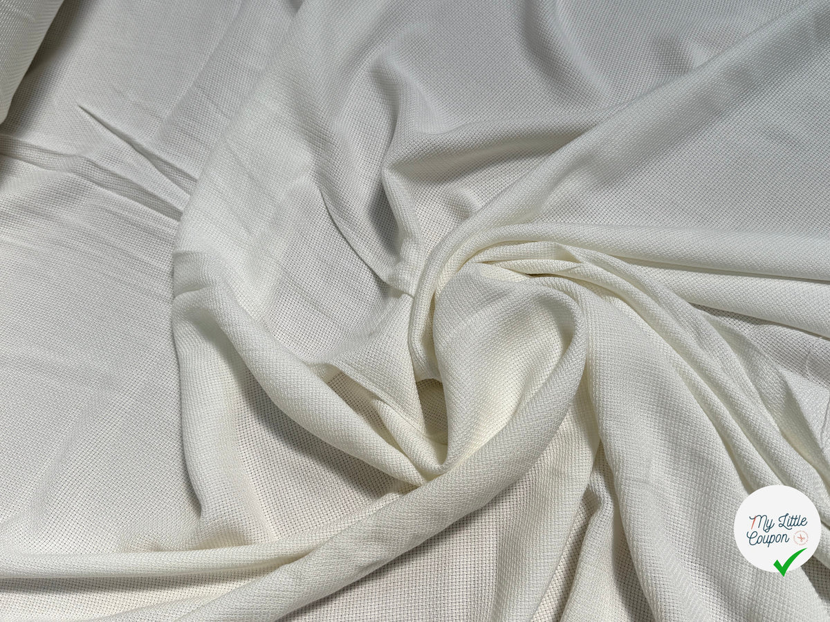 COTON ESPRIT PIQUÉ RESPIRANT BLANC - My Little Coupon