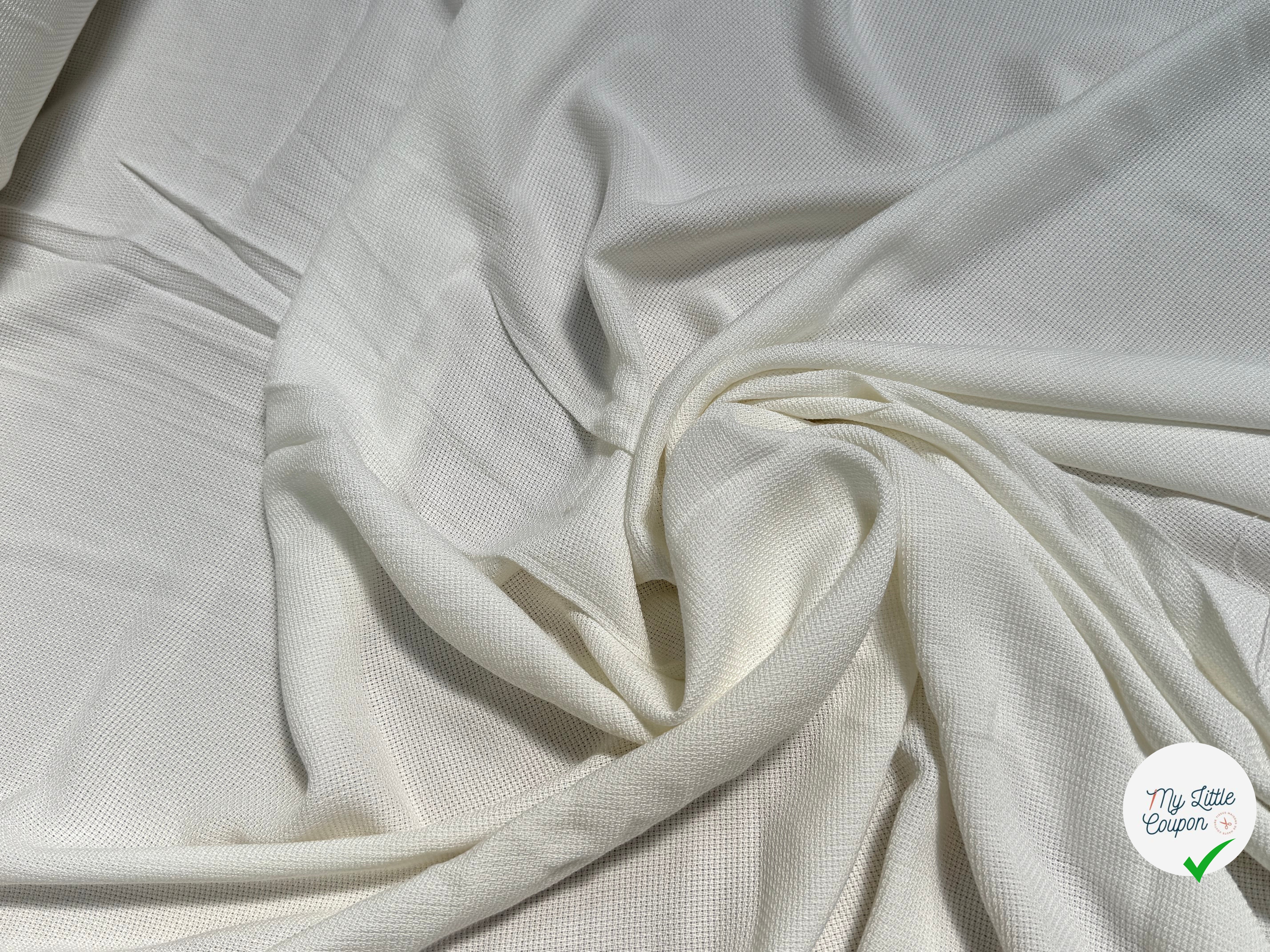 COTON ESPRIT PIQUÉ RESPIRANT BLANC - My Little Coupon