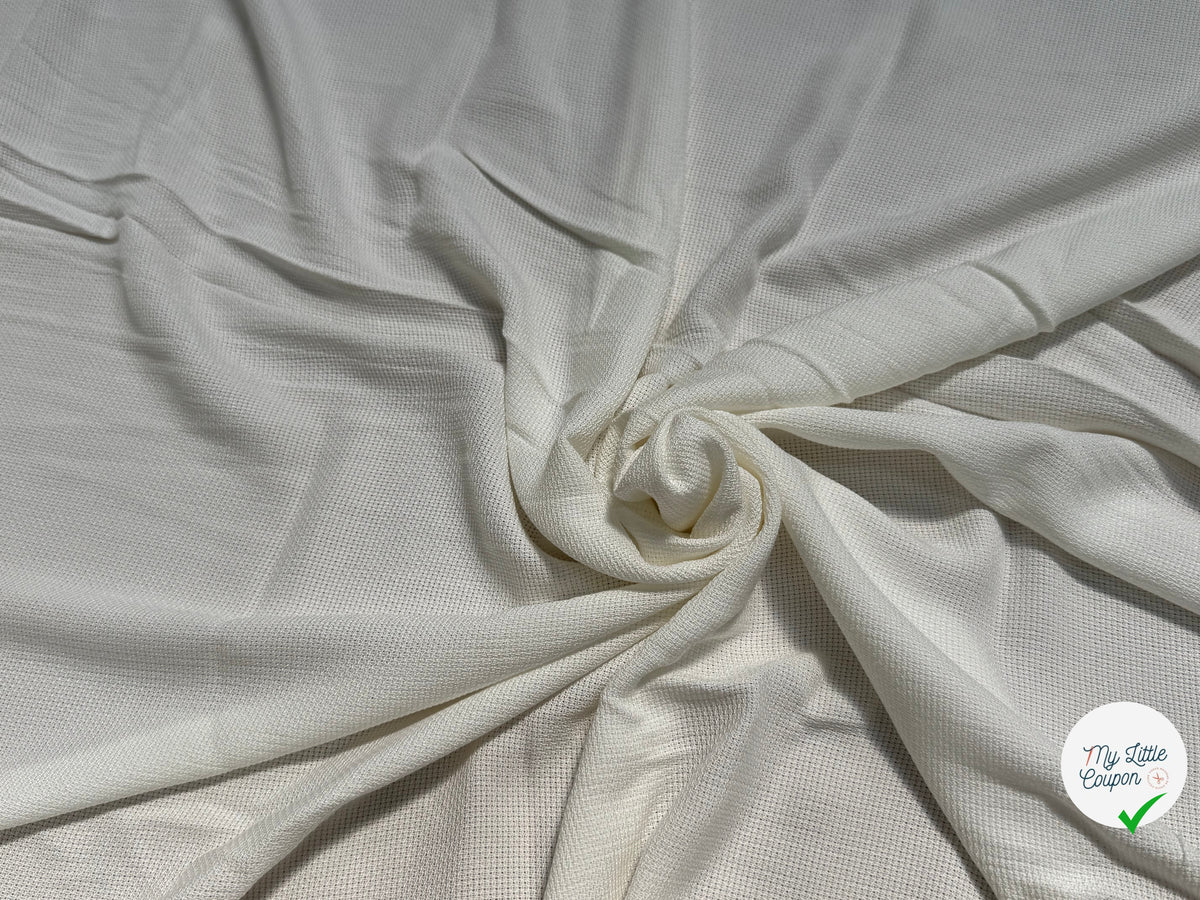 COTON ESPRIT PIQUÉ RESPIRANT BLANC - My Little Coupon