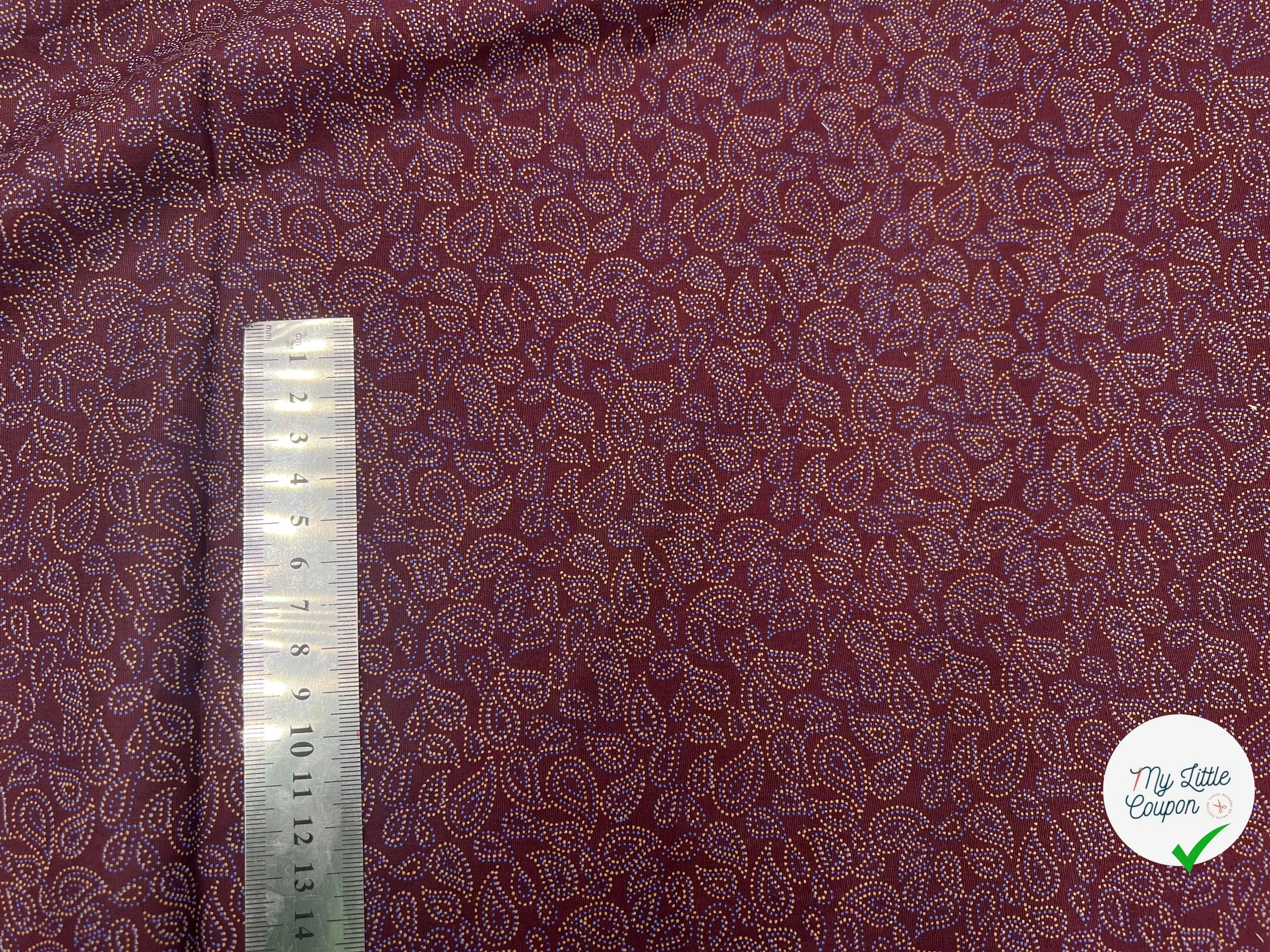 COTON FERMIER FARANDOLE DE KASMIR VIOLET - My Little Coupon - tissu - coudre