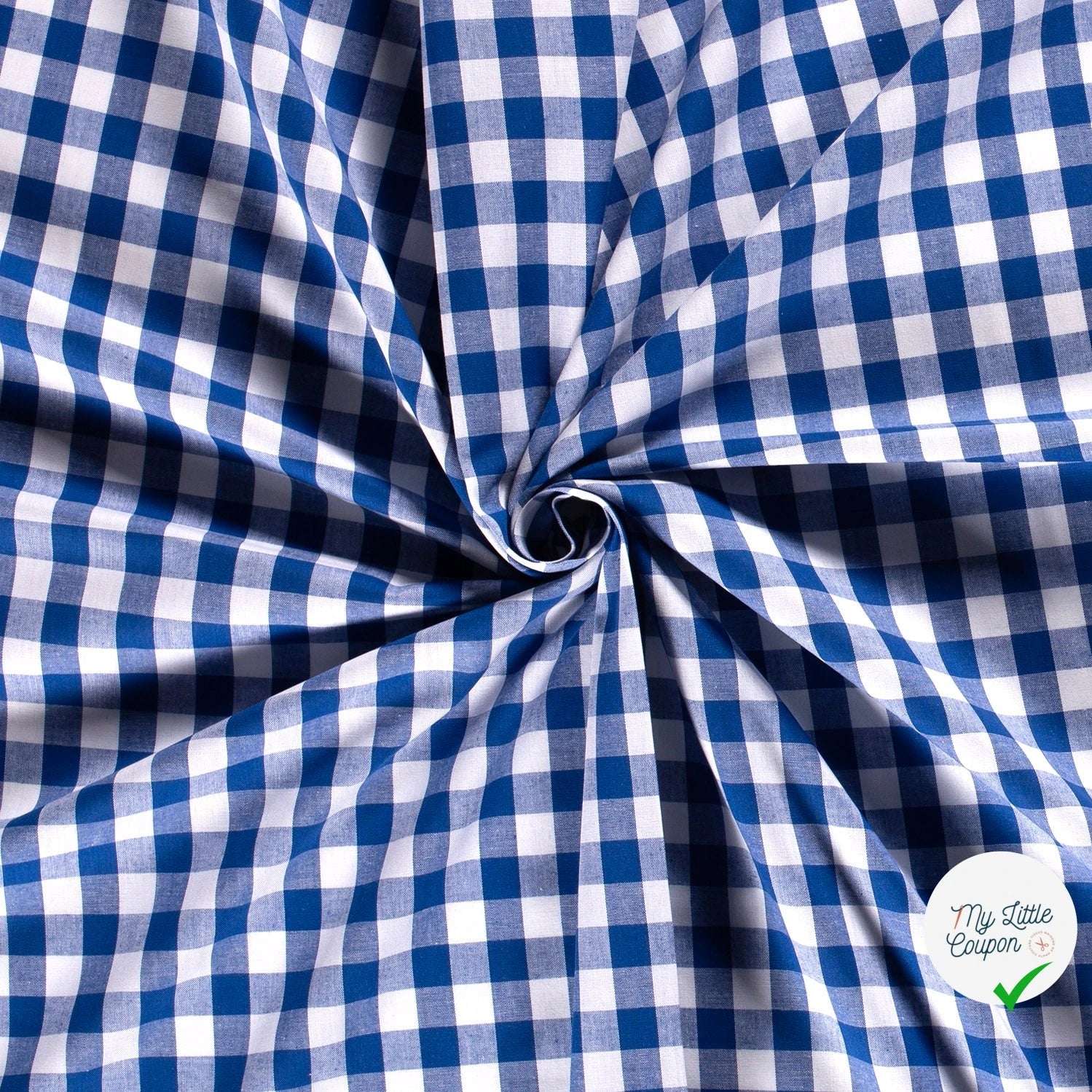 COTON FIL TEINT CARREAUX COBALT - My Little Coupon