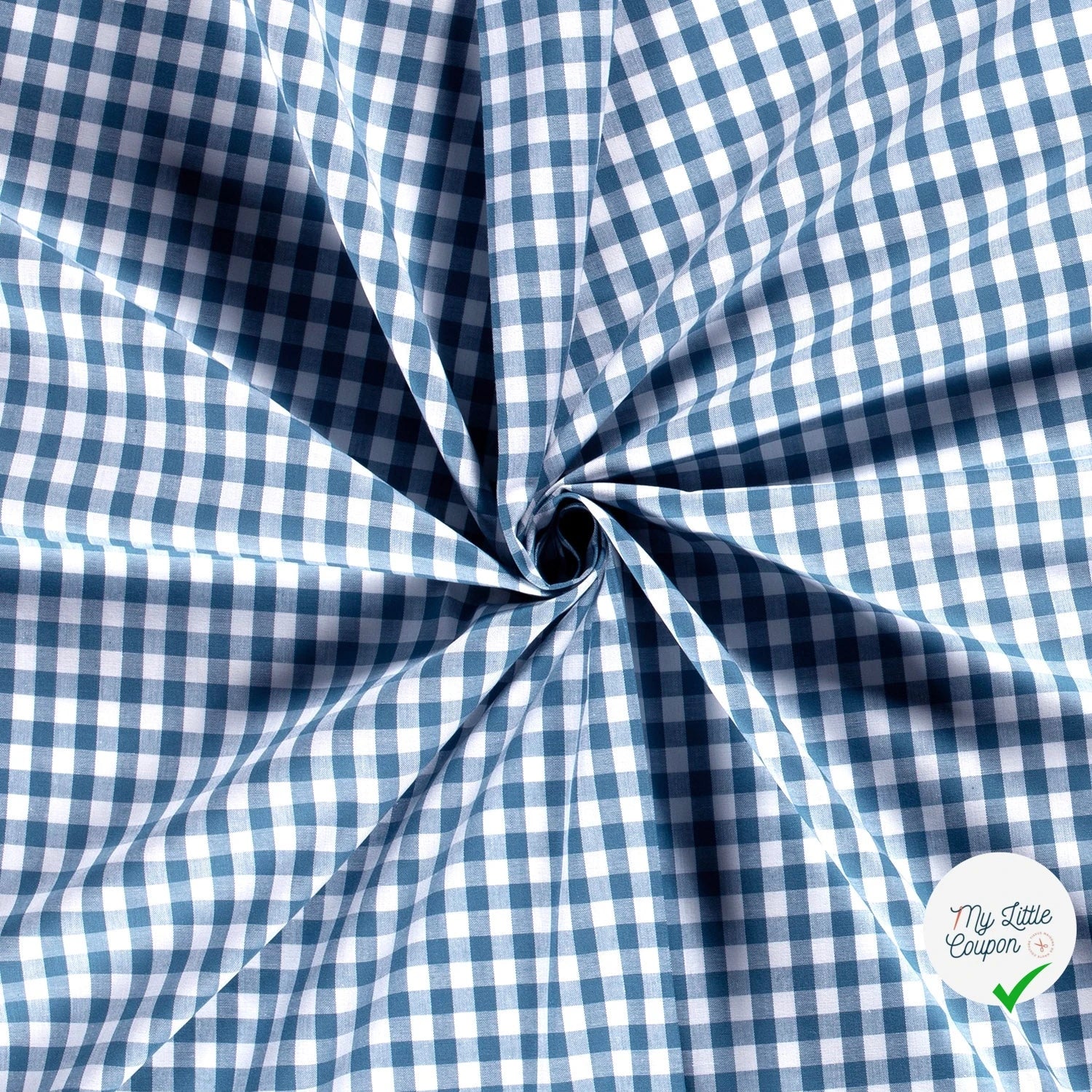 COTON FIL TEINT CARREAUX INDIGO - My Little Coupon