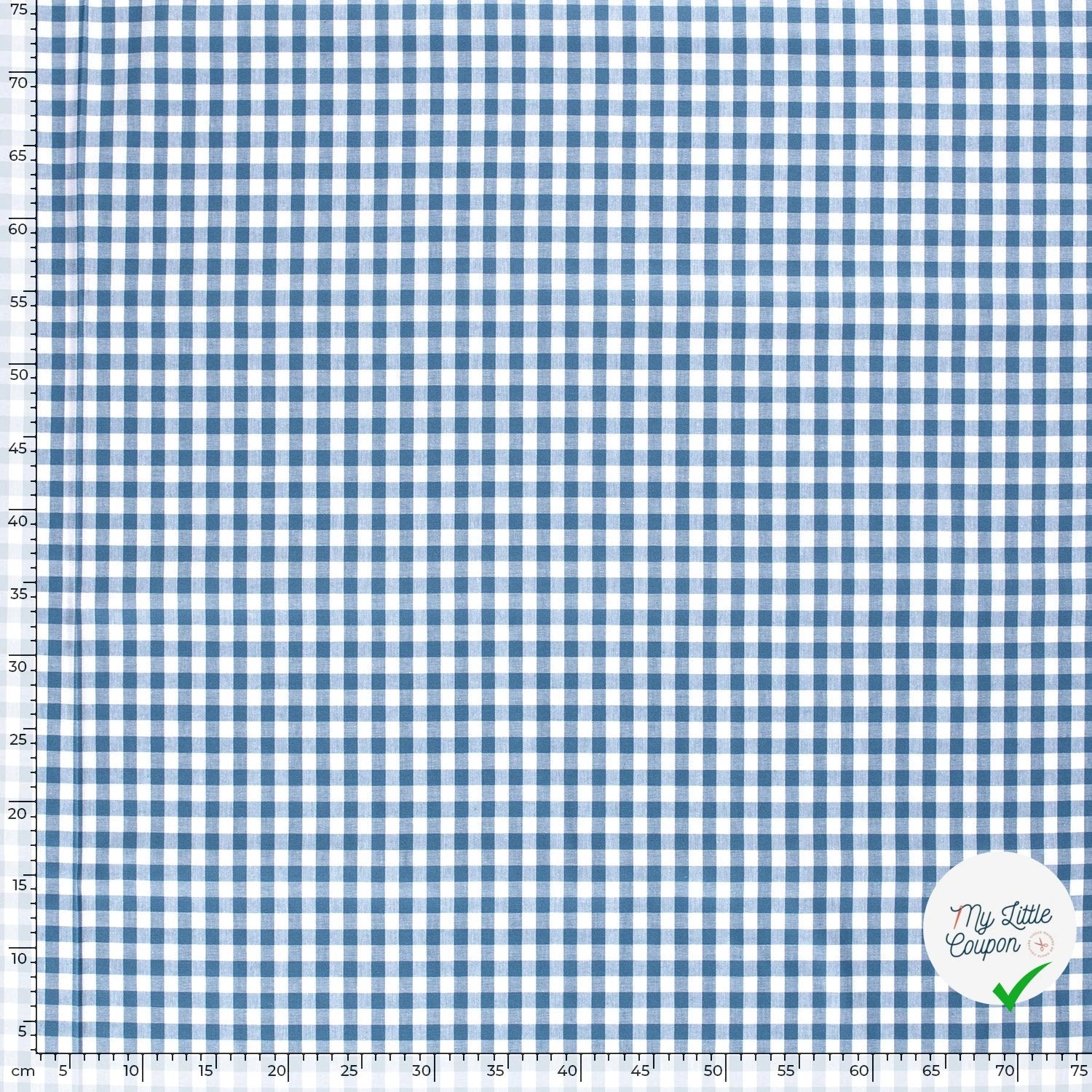 COTON FIL TEINT CARREAUX INDIGO - My Little Coupon