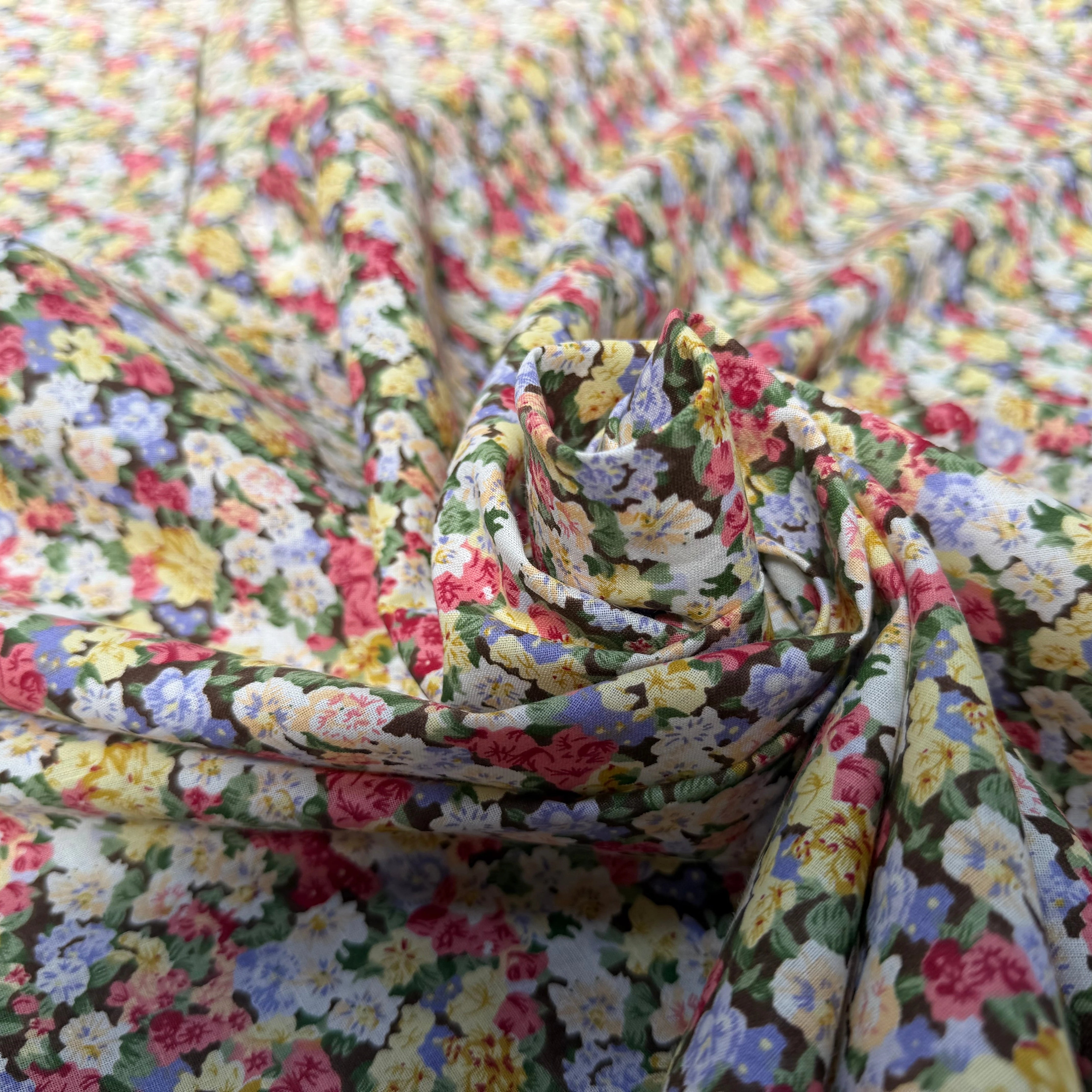 COTON FLEURS MULTICOLORES - My Little Coupon