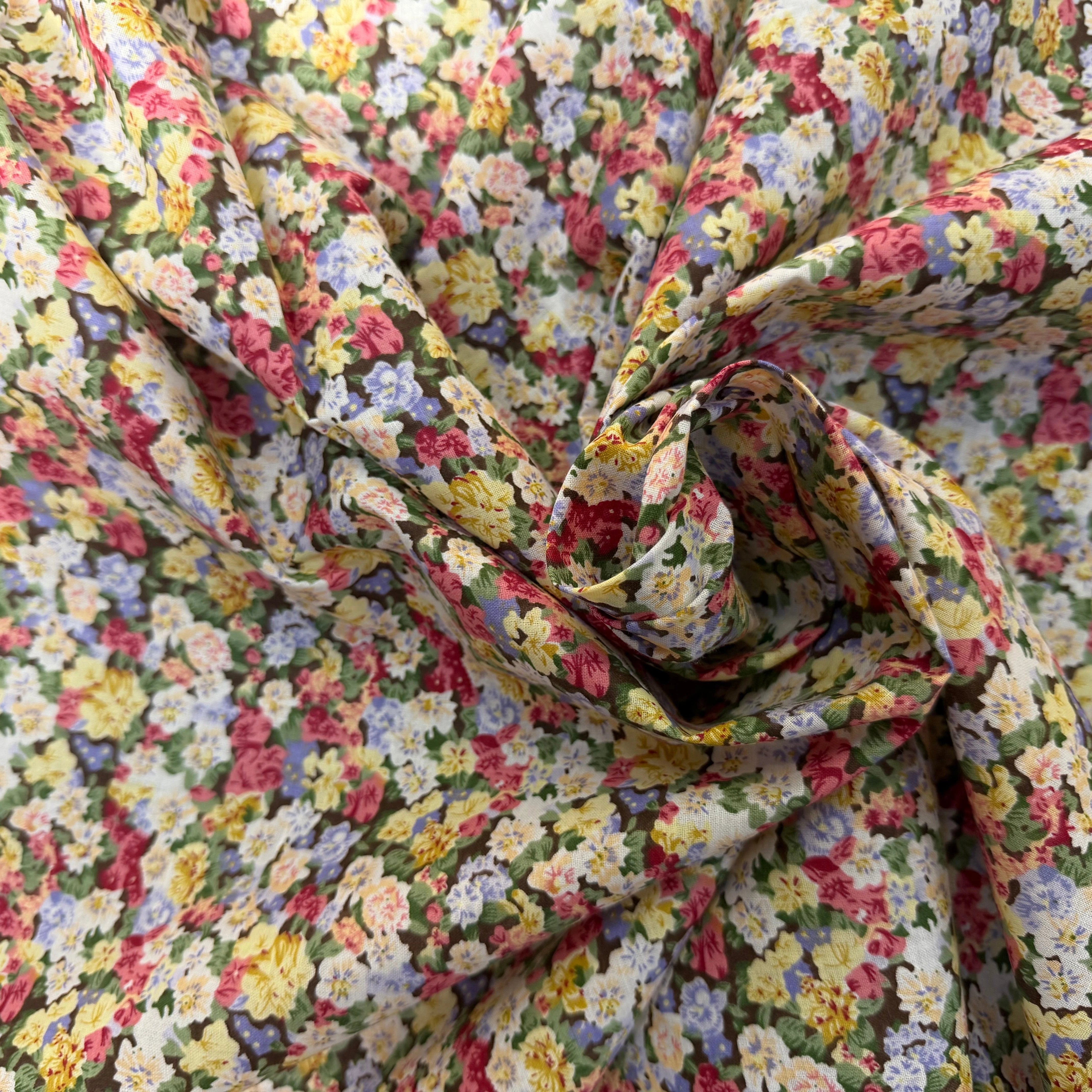 COTON FLEURS MULTICOLORES - My Little Coupon
