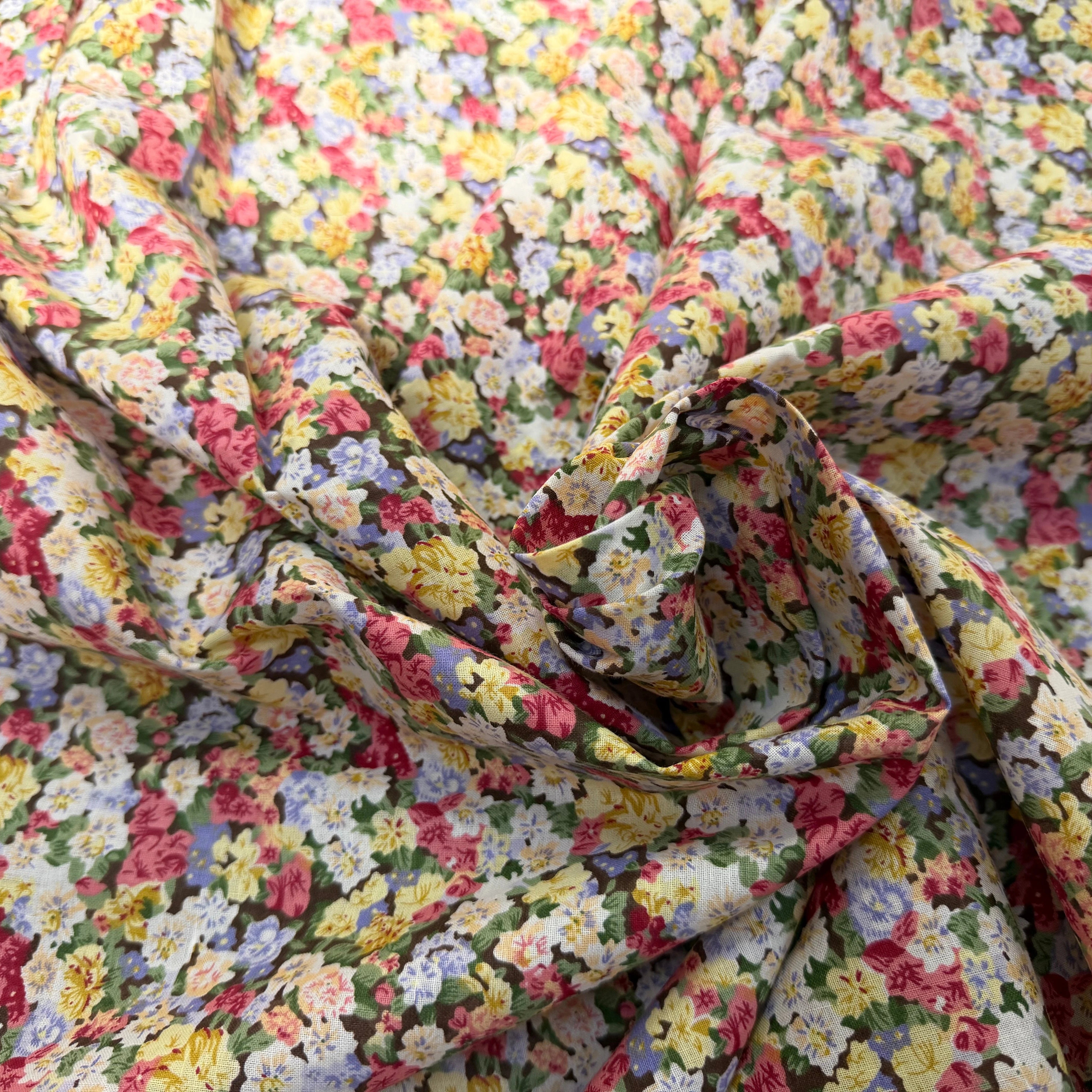 COTON FLEURS MULTICOLORES - My Little Coupon