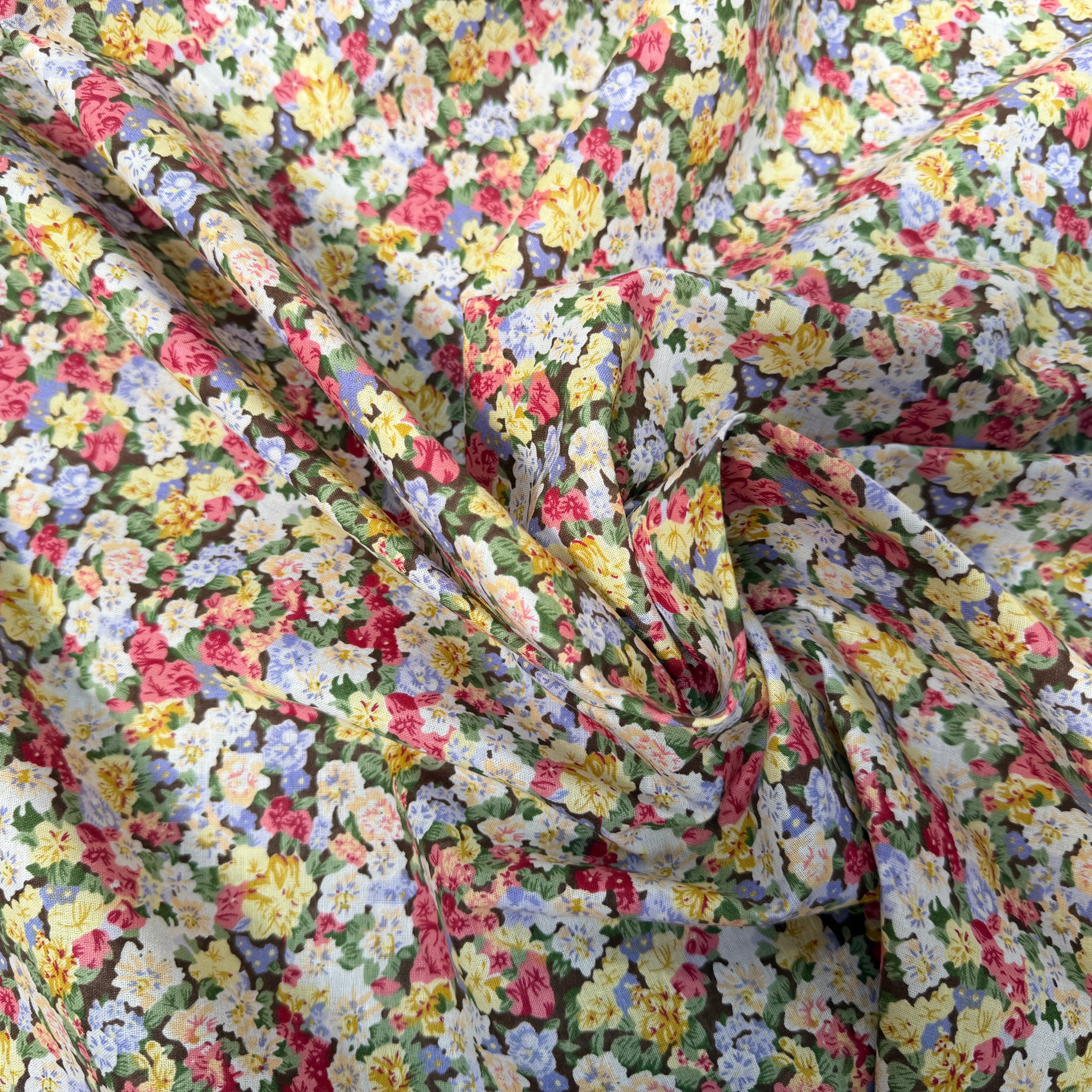 COTON FLEURS MULTICOLORES - My Little Coupon