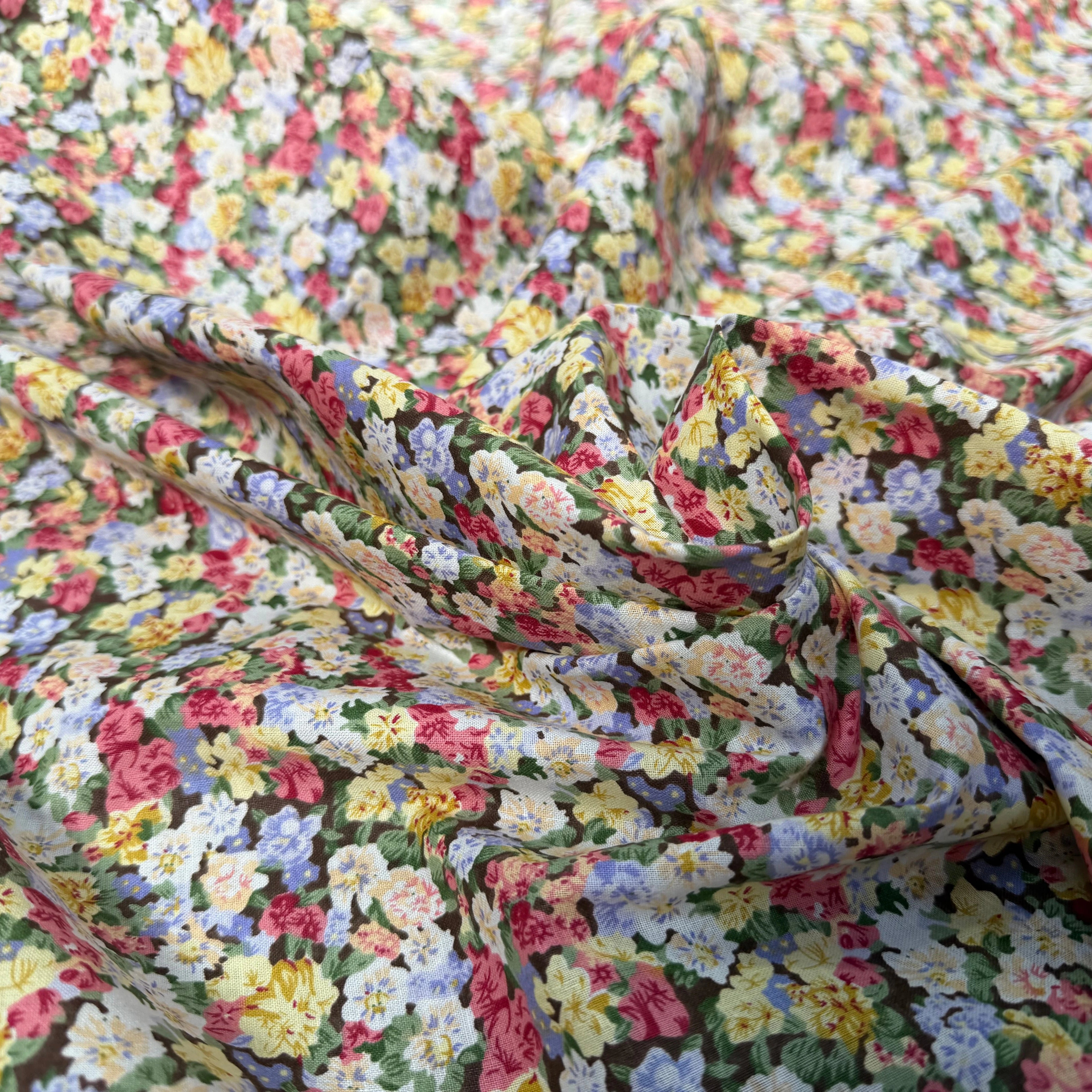 COTON FLEURS MULTICOLORES - My Little Coupon