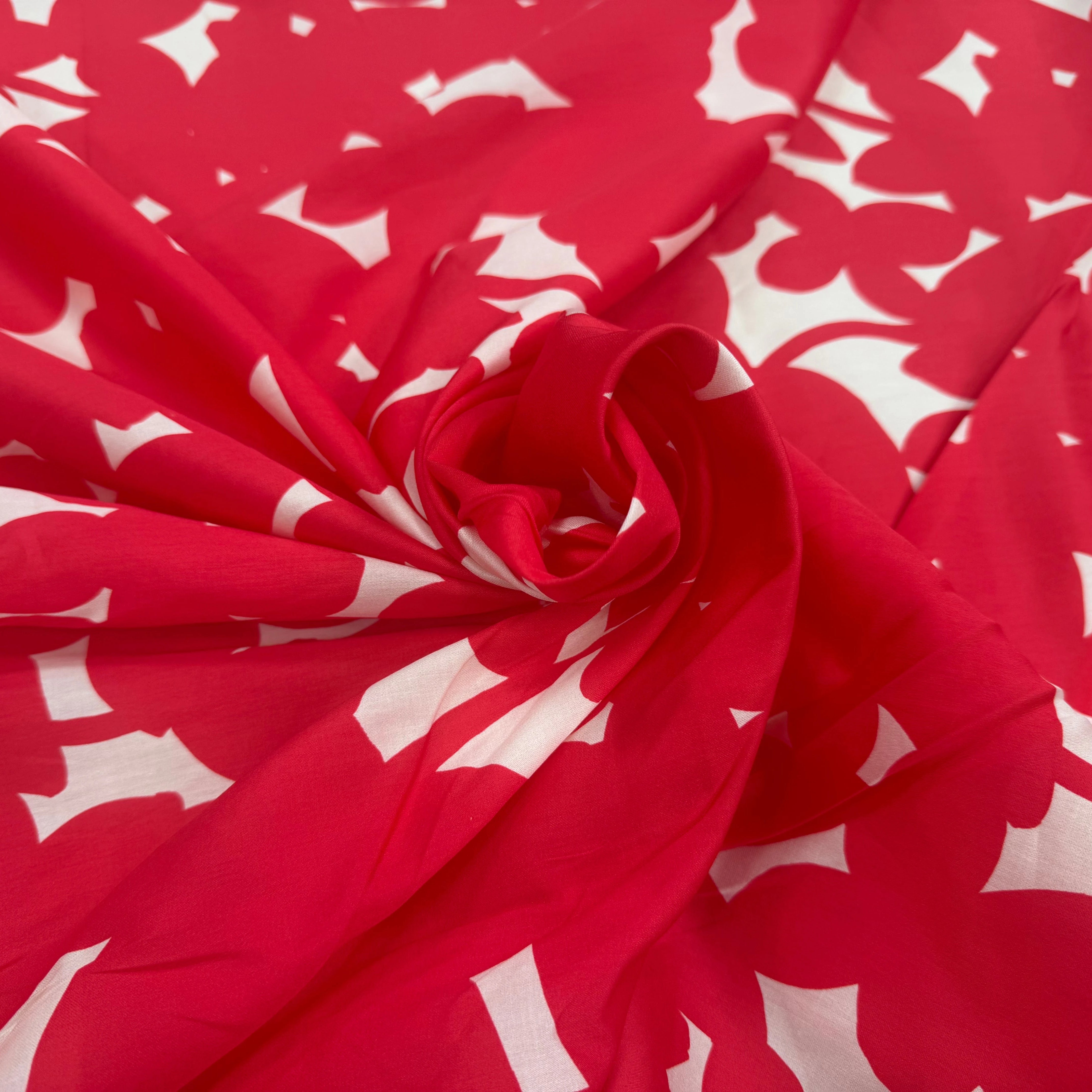 COTON GRAPHIQUE OMBRES ROUGE - My Little Coupon